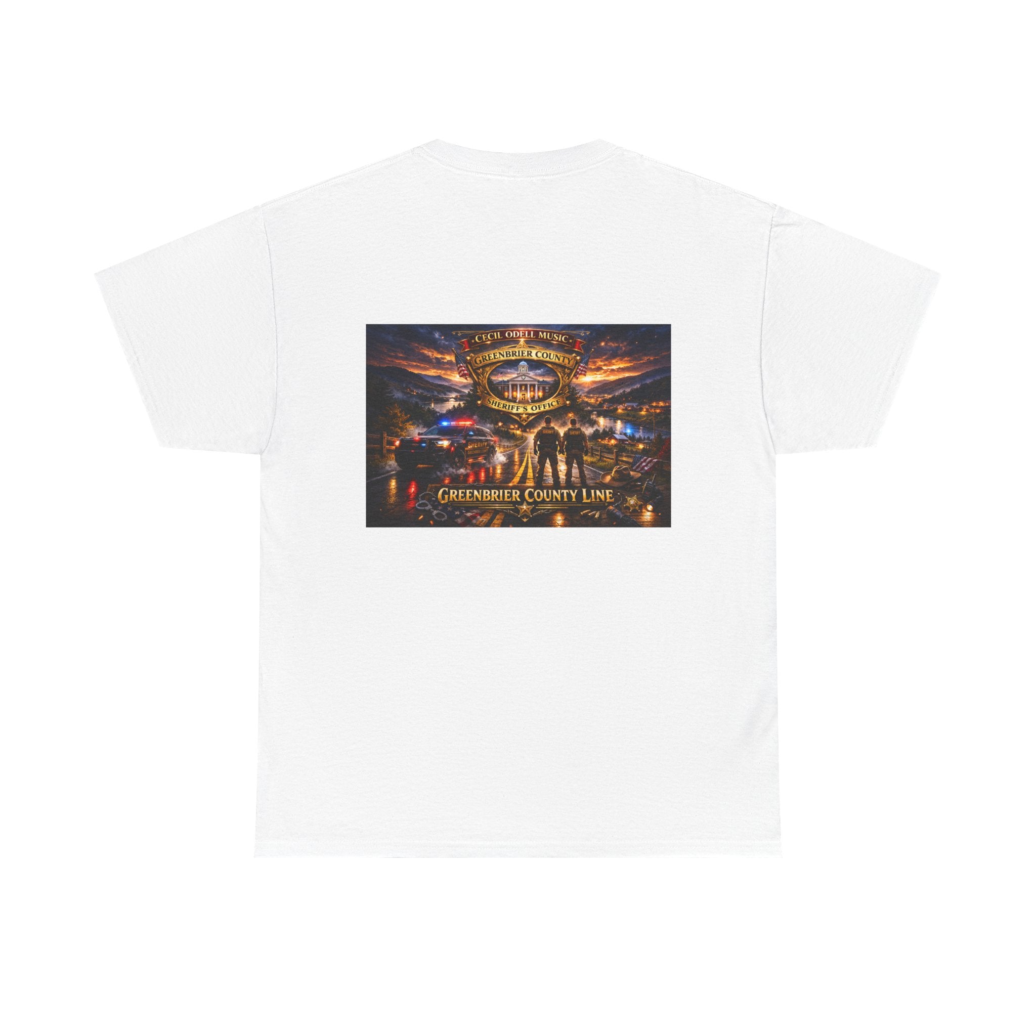 Greenbrier County Line Concert Tee: Vintage Live Music Poster Shirt