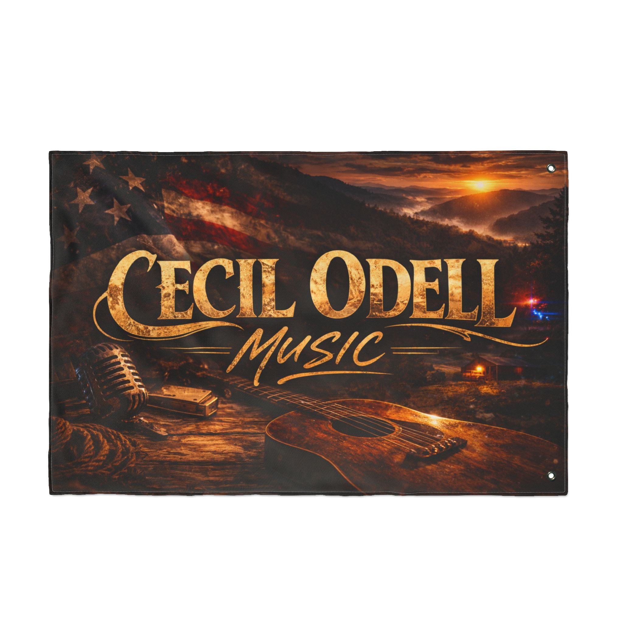 Cecil Odell Music Double-Sided Outdoor Flag