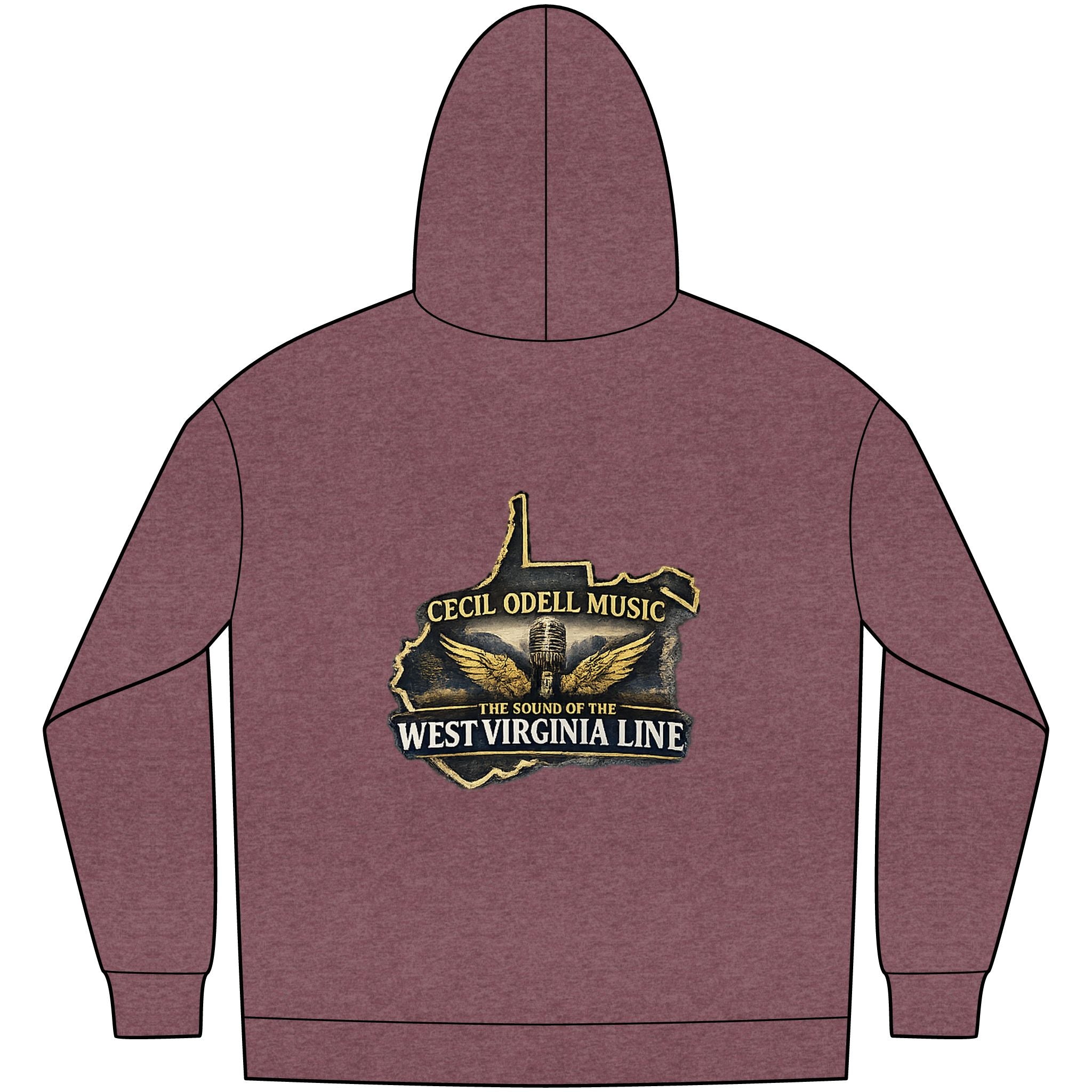 West Virginia Music Hoodie: "Cecil Odell Music: The Sound of the West Virginia Line"