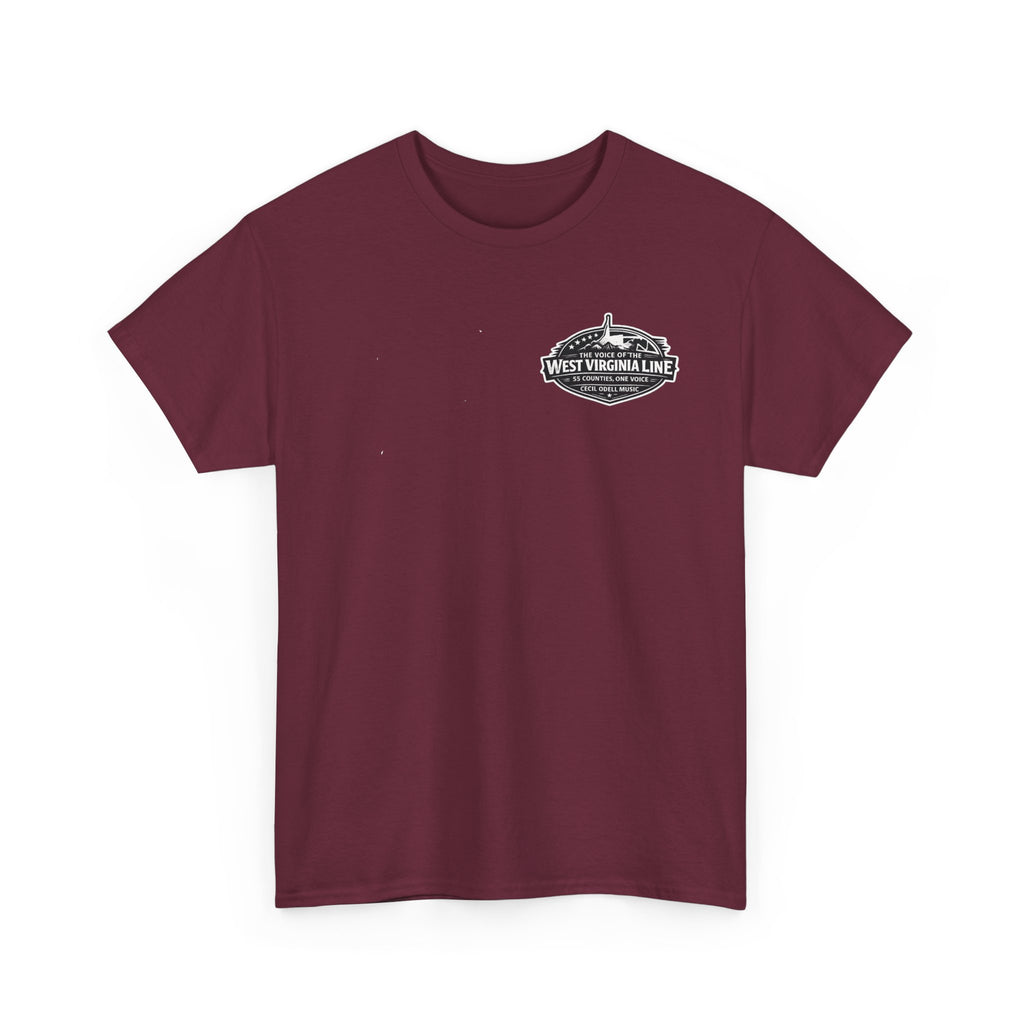 West Virginia Line Tee: 'The Voice of the West Virginia Line' Graphic T-Shirt