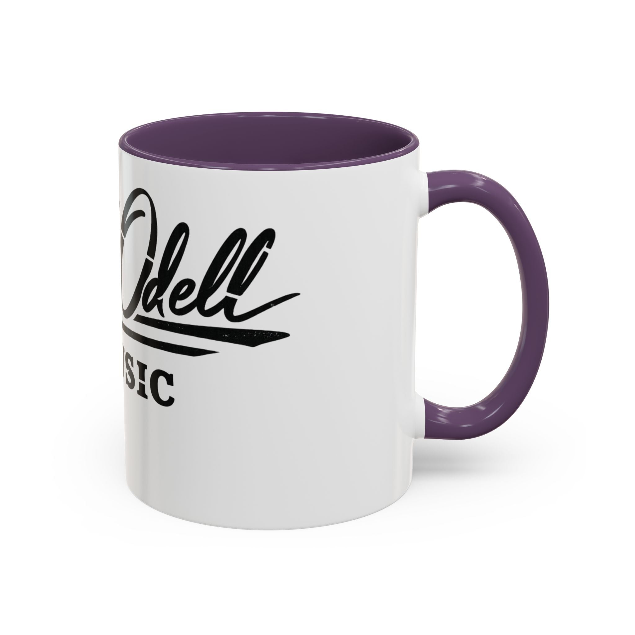 Cecil Odell Music Accent Coffee Mug: Black-Trim Musician Gift (11/15 oz)