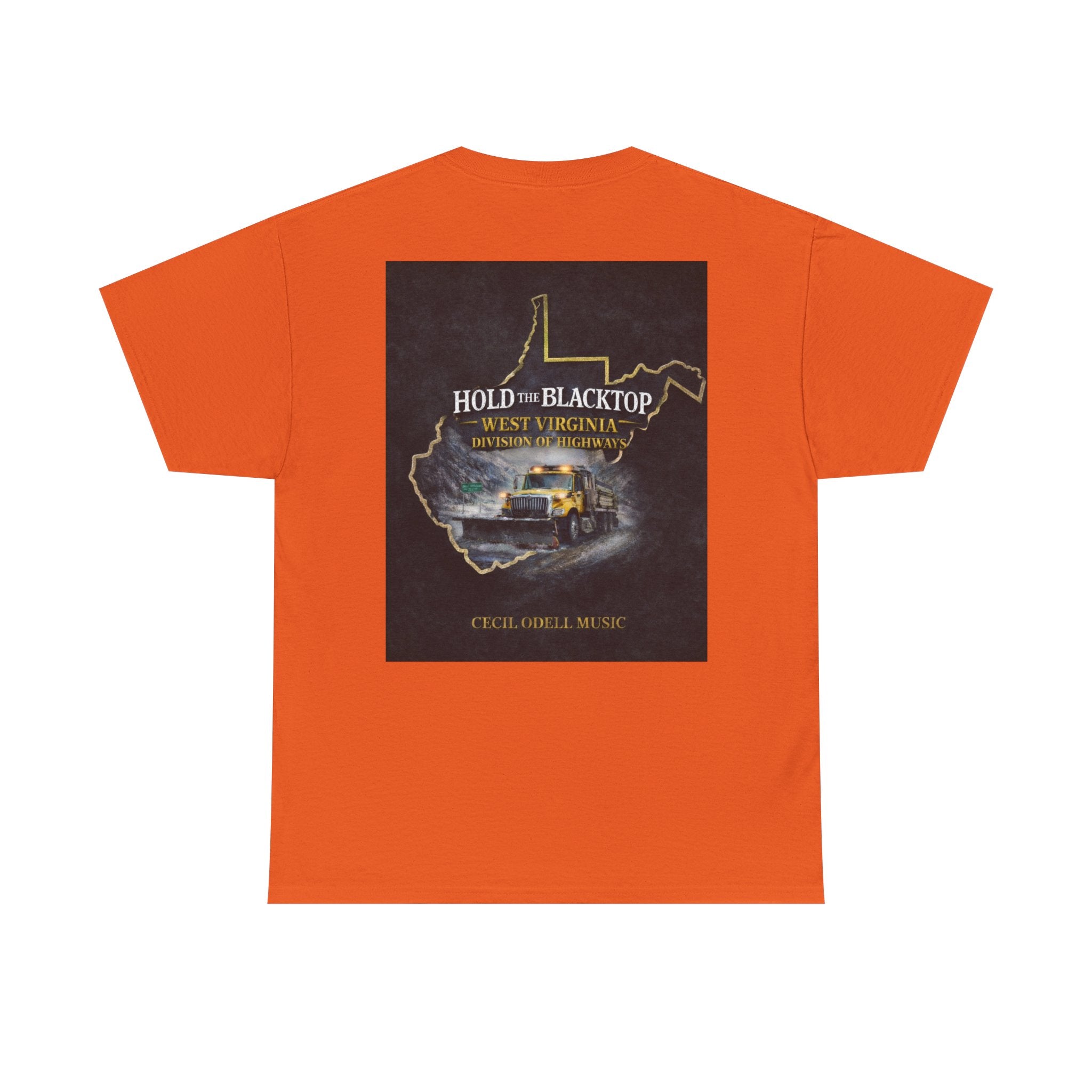 West Virginia 'Hold the Blacktop' Graphic Tee: Vintage Truck State Outline Music Shirt