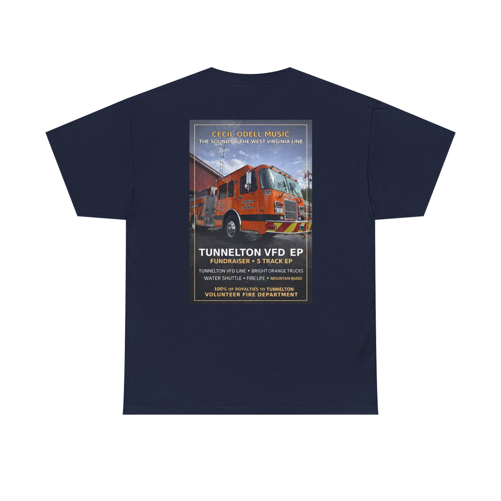 Tunnelton VFD Firetruck Tee: Volunteer Fire Department Fundraiser T-Shirt