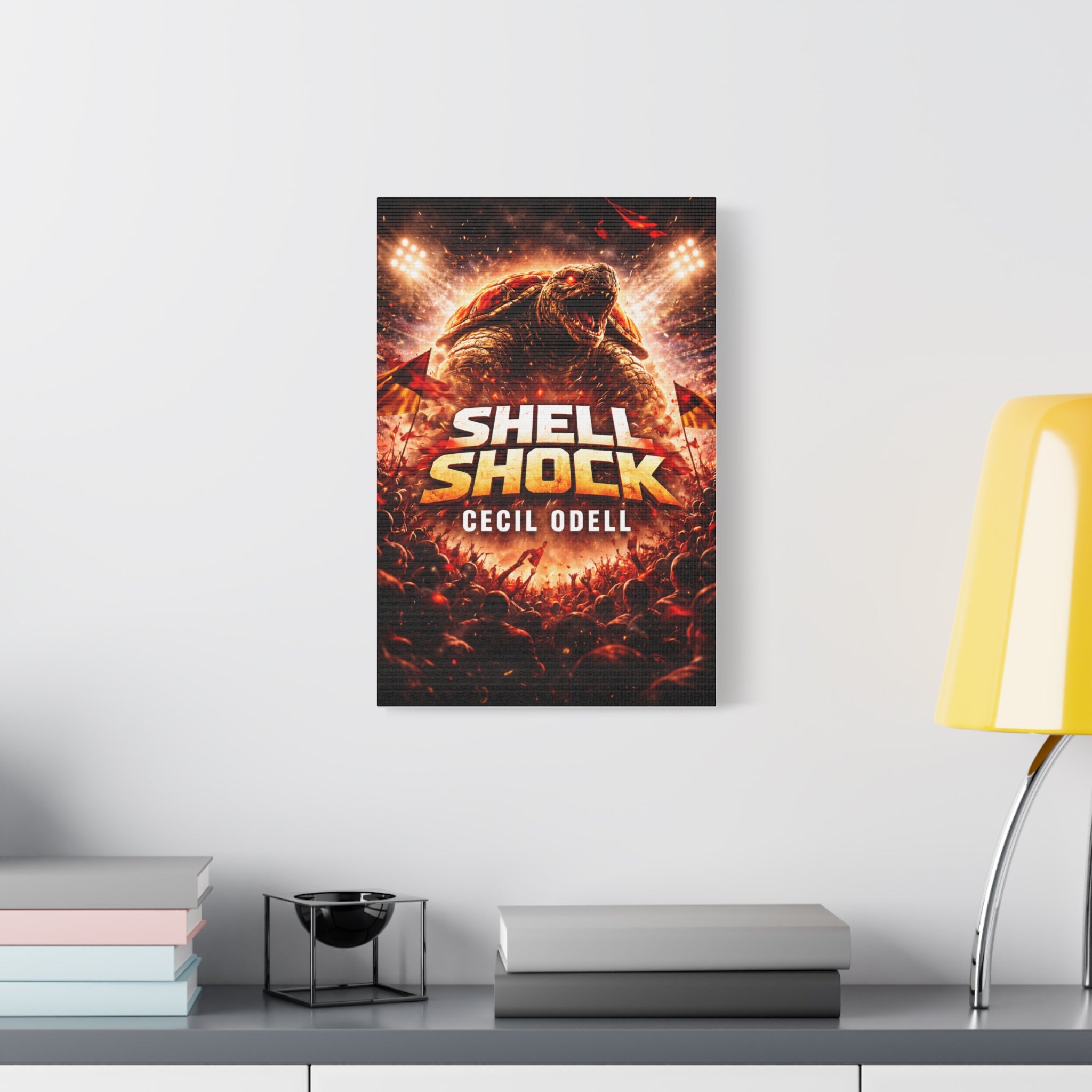 Shell Shock Canvas Print: Dramatic Monster Art Wrap (Cecil Odell)