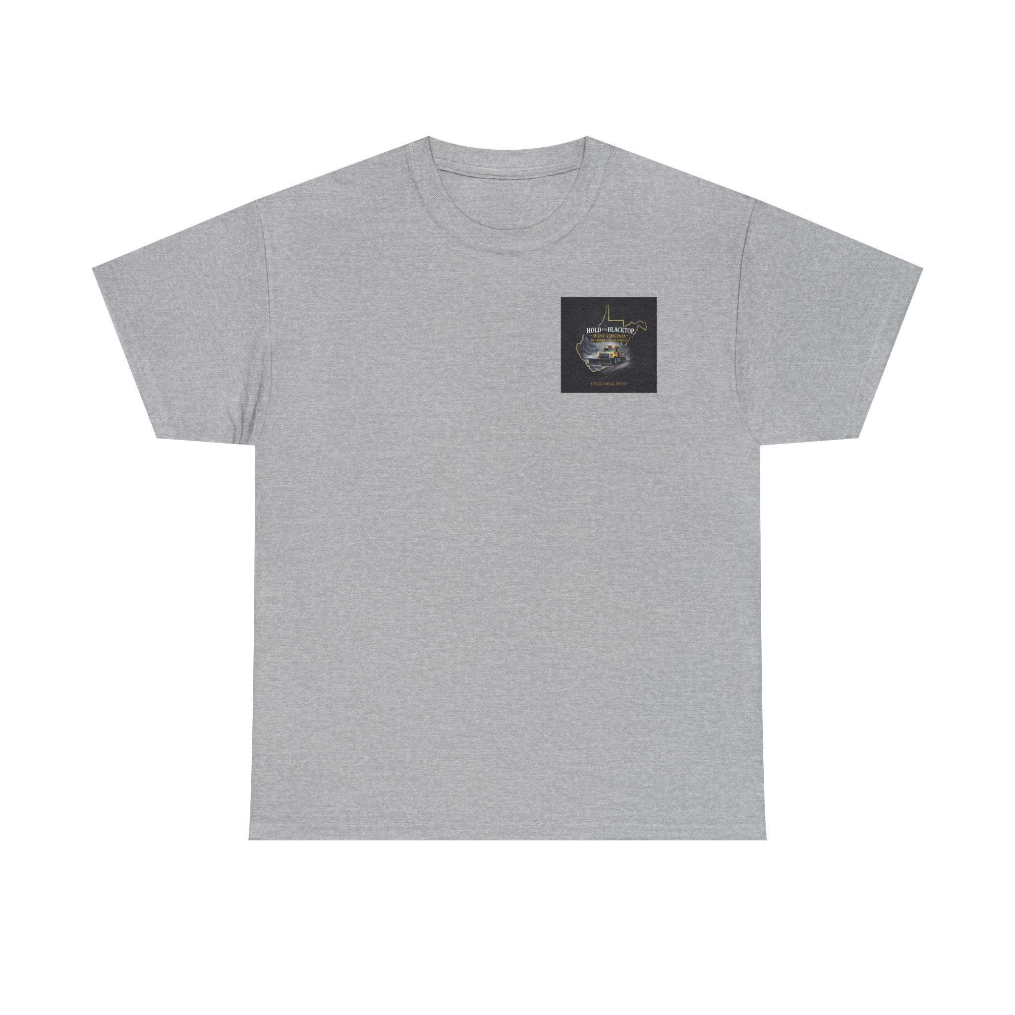 West Virginia 'Hold the Blacktop' Graphic Tee: Vintage Truck State Outline Music Shirt