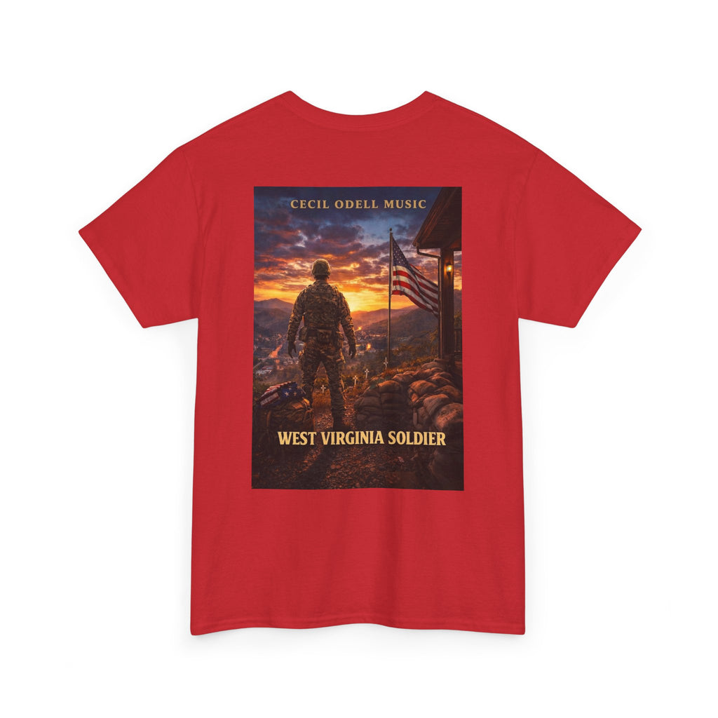 West Virginia Soldier T-Shirt: Patriotic Military Tee (Cecil Odell Music)