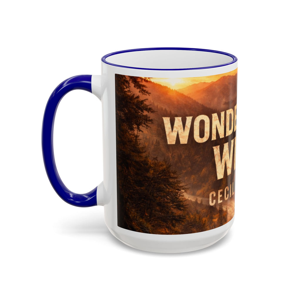 Wonderful Wild Scenic Mug: "Wonderful Wild" Cecil Odell Coffee Cup (Accent Rim & Handle)