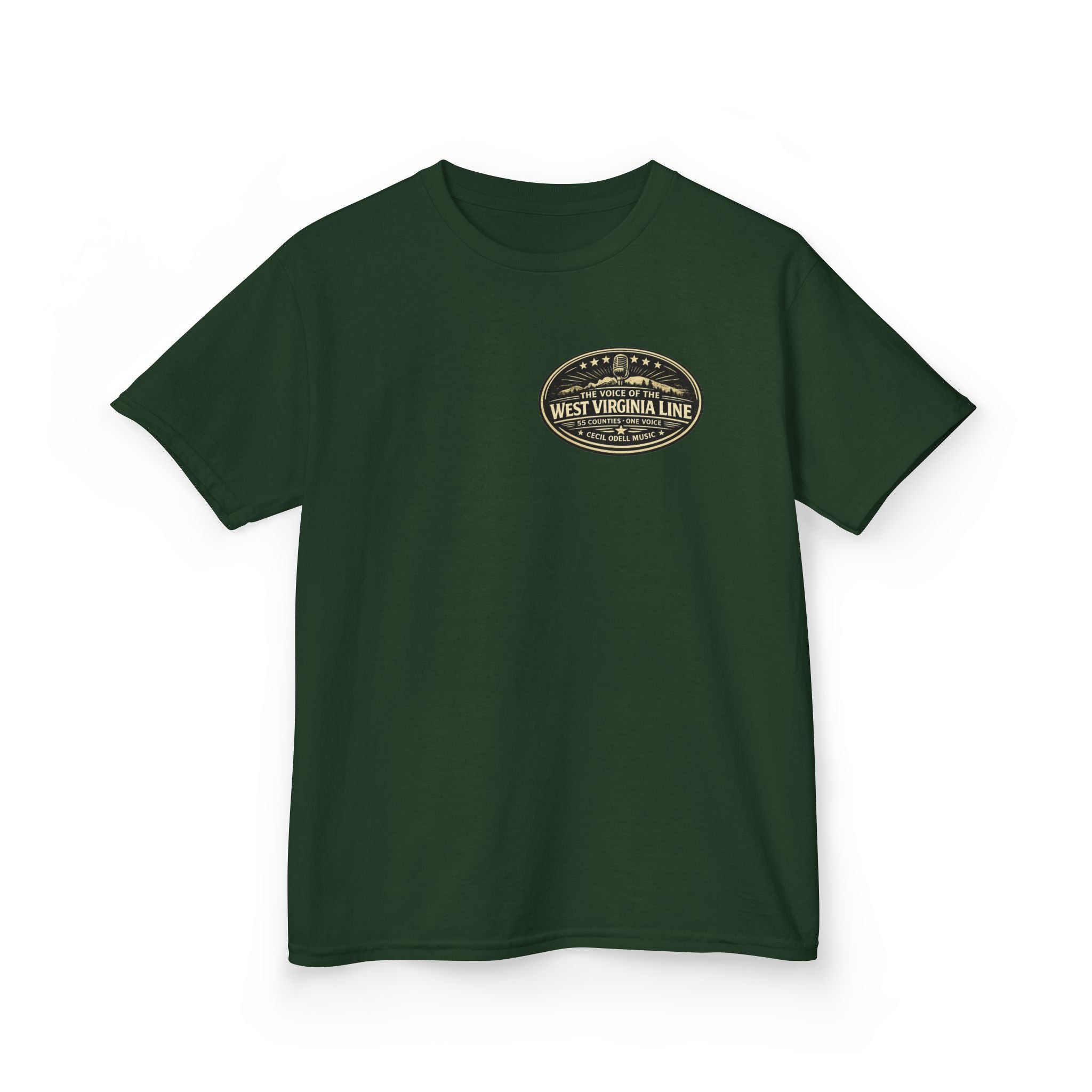 West Virginia Line Kids T‑Shirt: 'The Voice of the West Virginia Line' Vintage Emblem