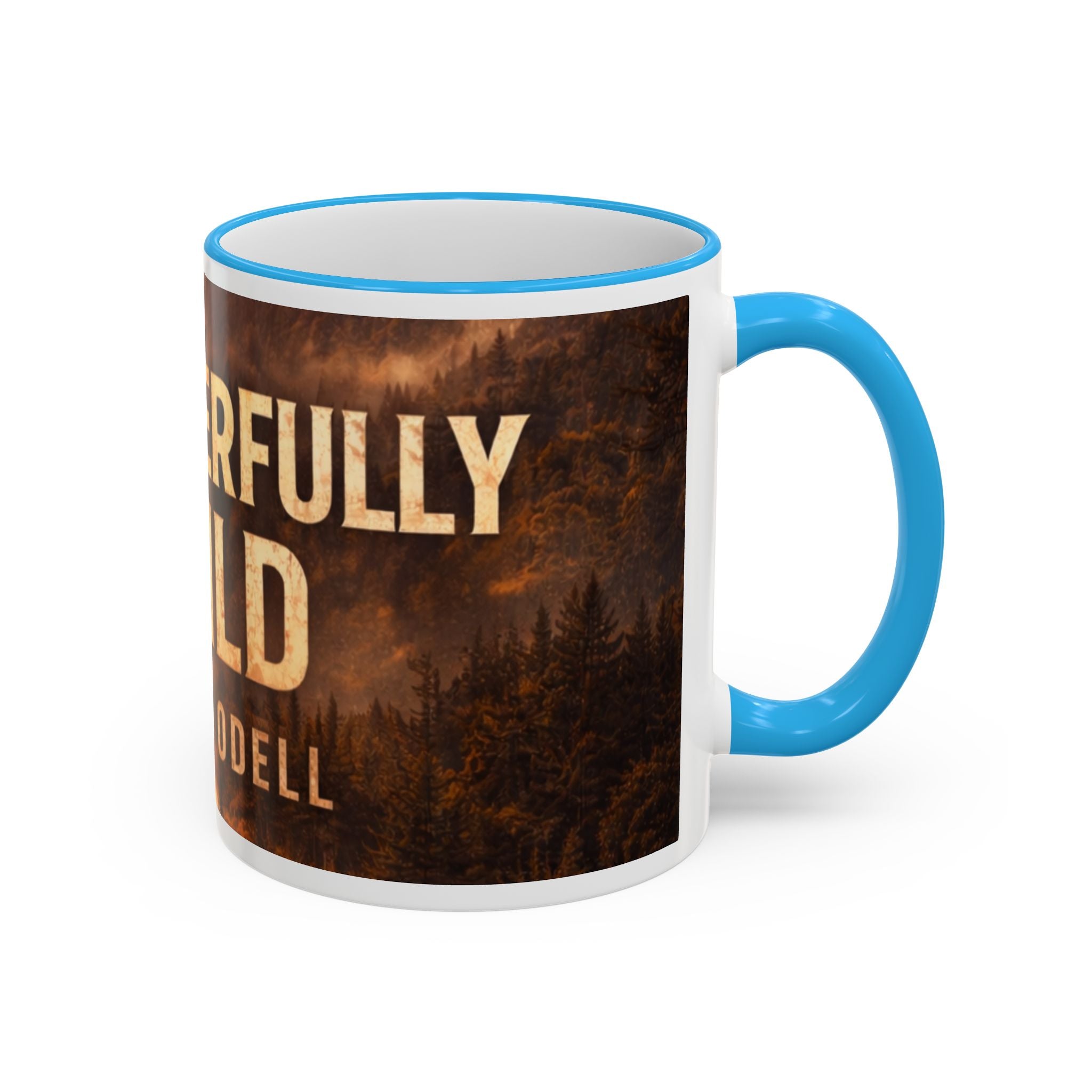 Wonderful Wild Scenic Mug: "Wonderful Wild" Cecil Odell Coffee Cup (Accent Rim & Handle)