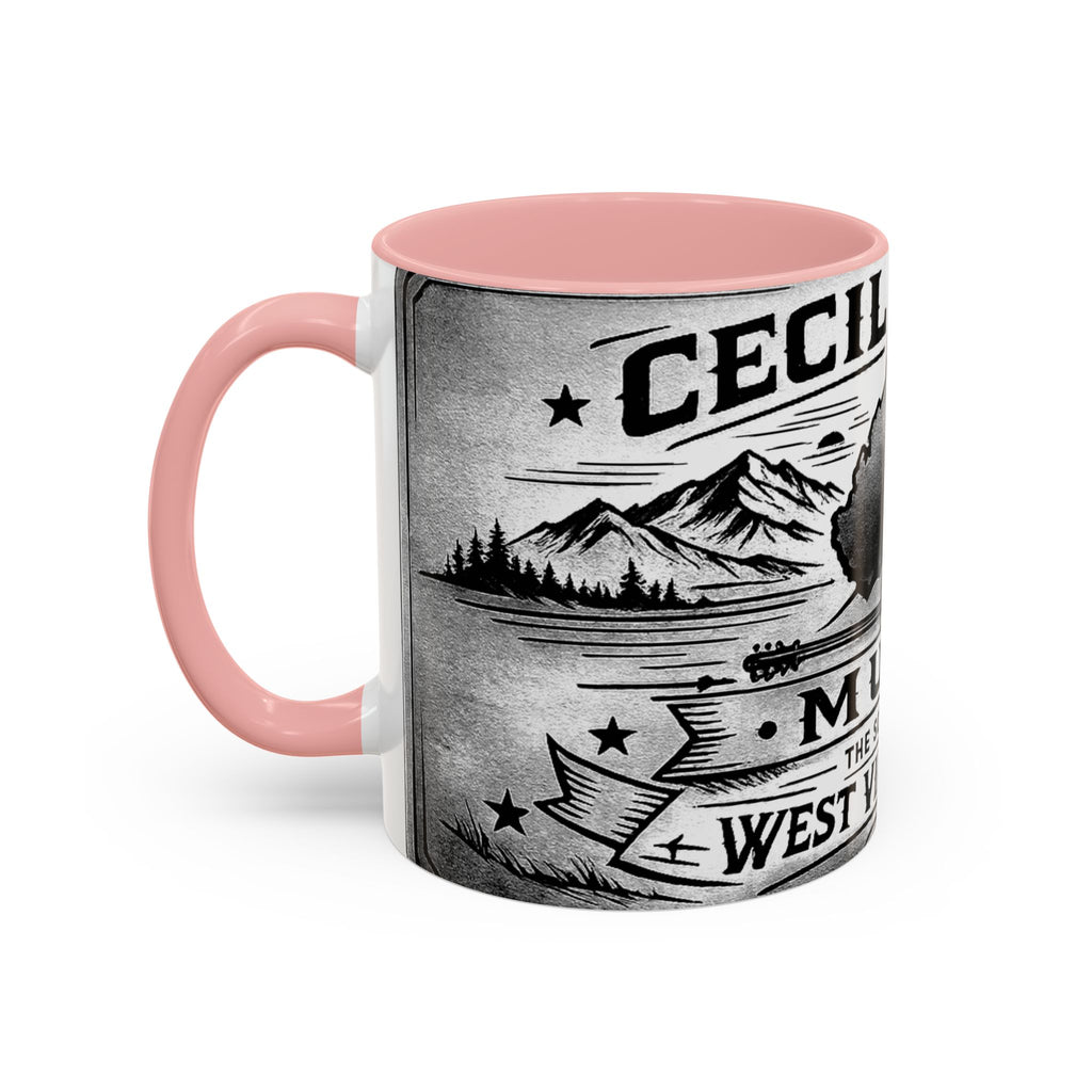 West Virginia Music Coffee Mug: 'The Sound of the West Virginia Line' Accent Mug