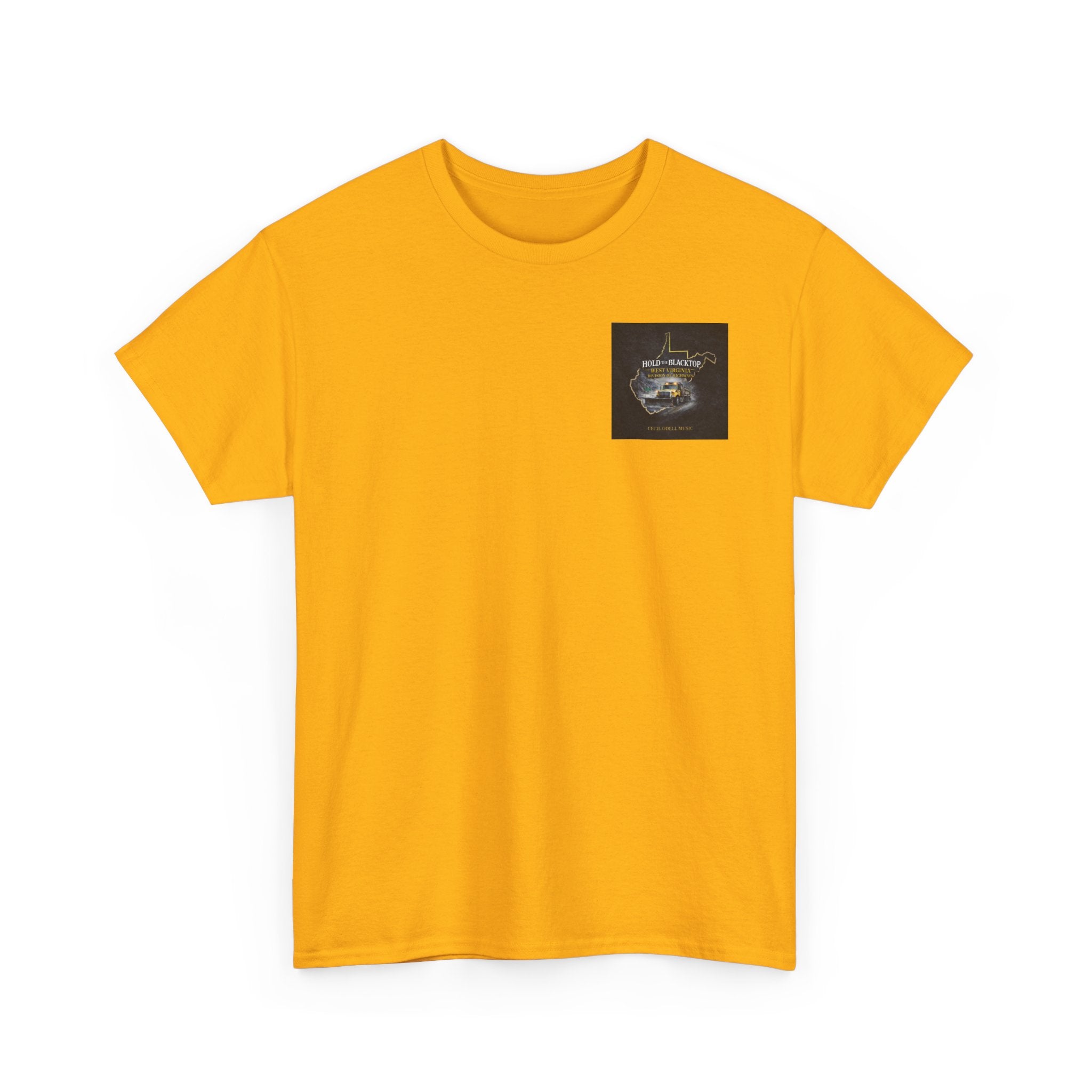 West Virginia 'Hold the Blacktop' Graphic Tee: Vintage Truck State Outline Music Shirt