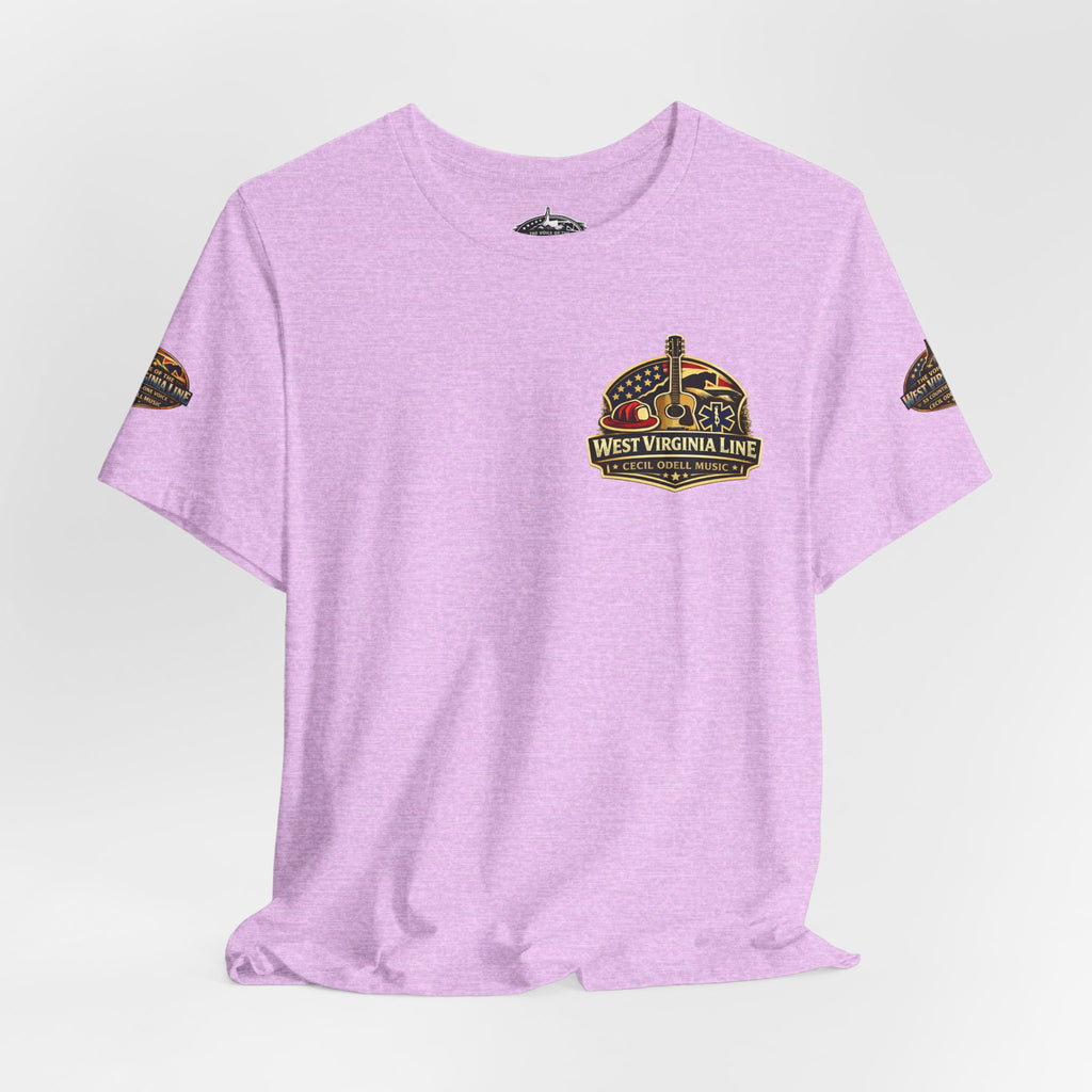 West Virginia Outlaw T-Shirt: Rustic Skull & Guns Country Graphic Tee