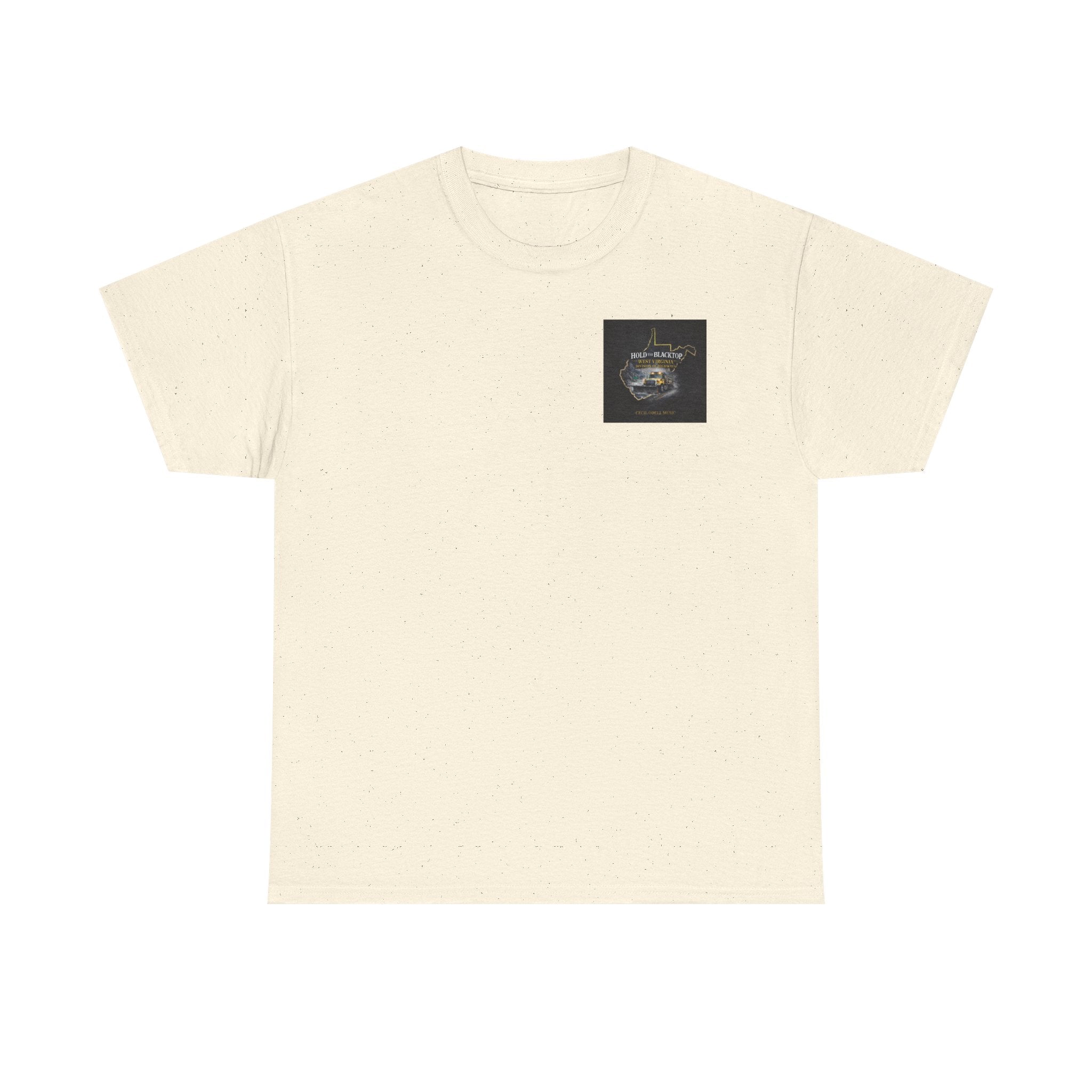 West Virginia 'Hold the Blacktop' Graphic Tee: Vintage Truck State Outline Music Shirt