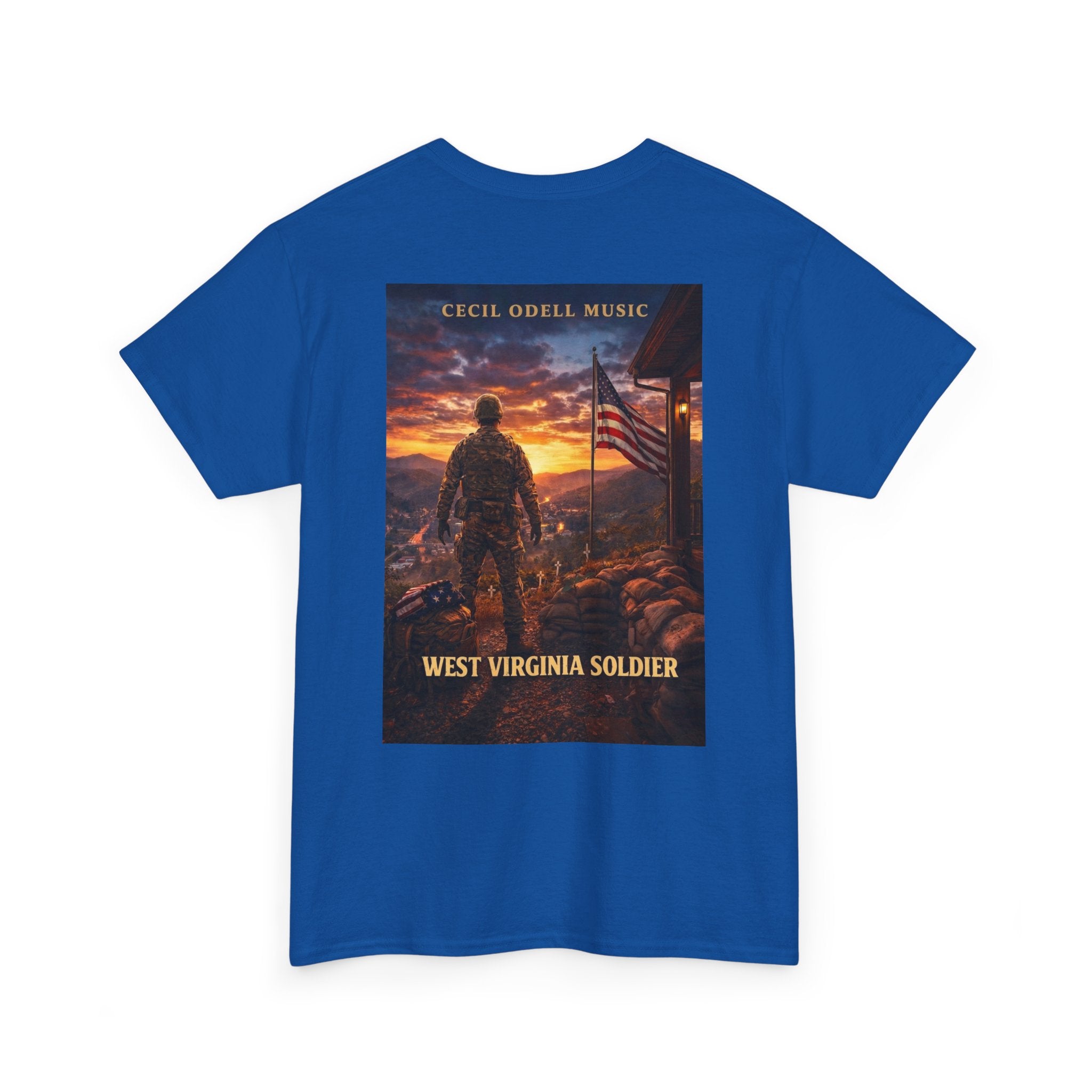 West Virginia Soldier T-Shirt: Patriotic Military Tee (Cecil Odell Music)