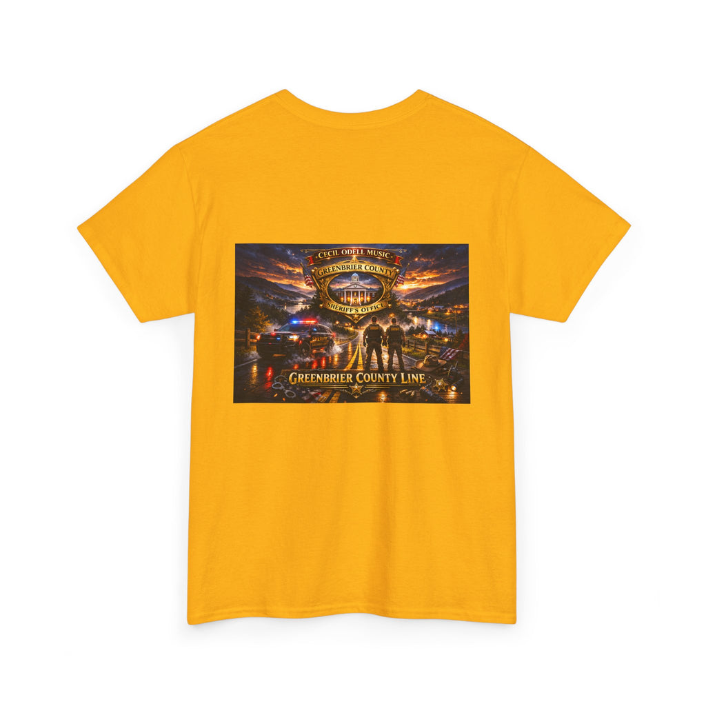 Greenbrier County Line Concert Tee: Vintage Live Music Poster Shirt