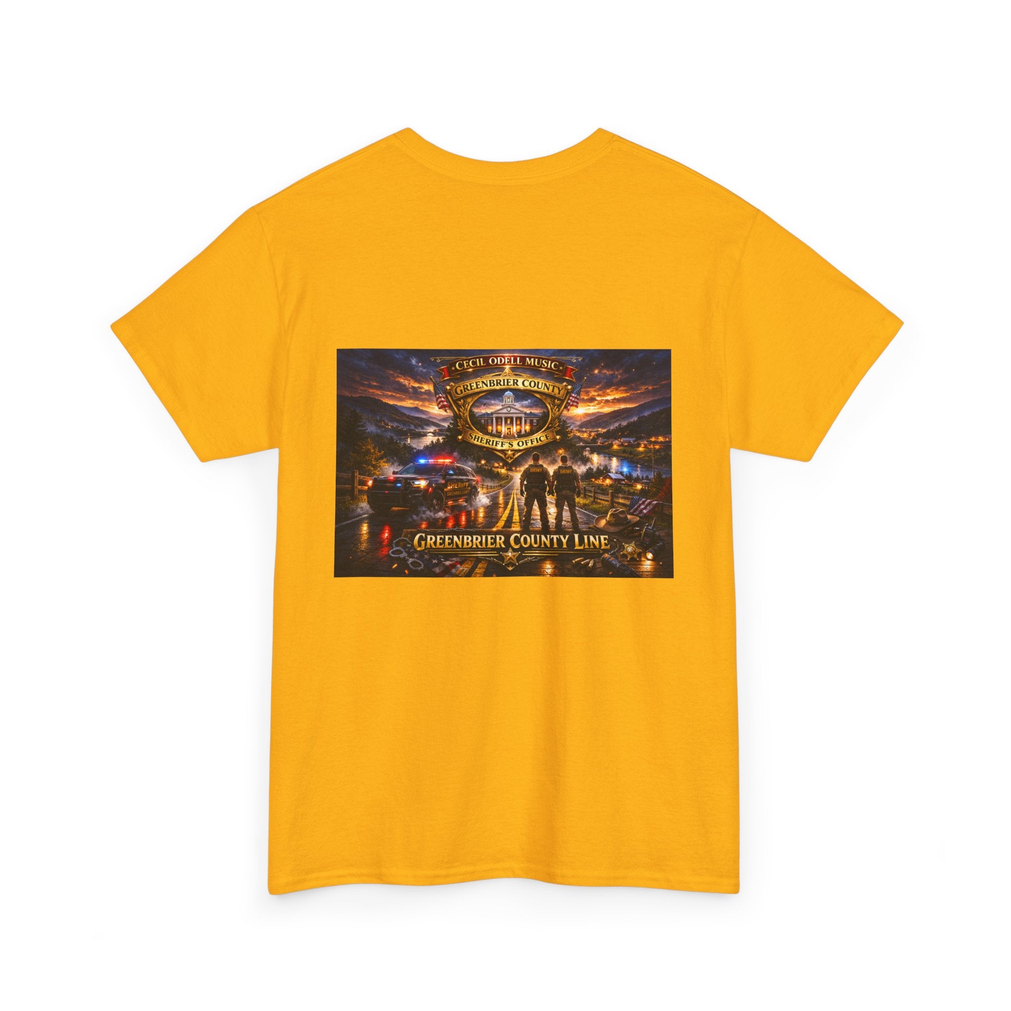 Greenbrier County Line Concert Tee: Vintage Live Music Poster Shirt