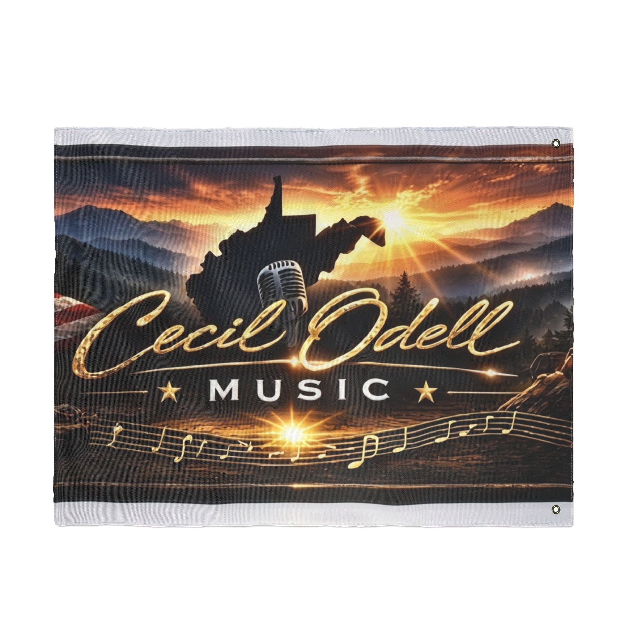 Cecil Odell Music Double-Sided Decorative Flag