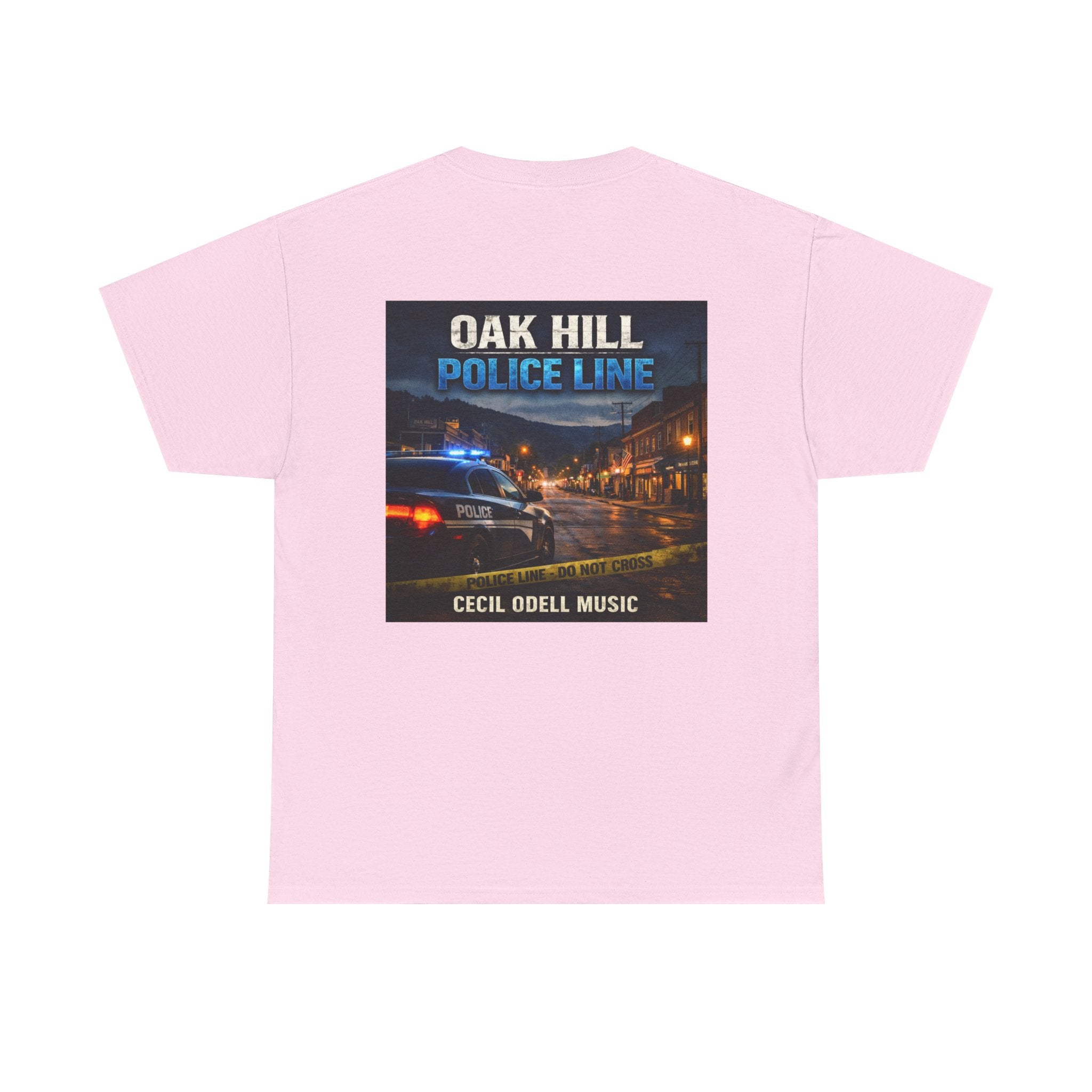 Police Line T-Shirt: Oak Hill 'Police Line' Album Cover Tee