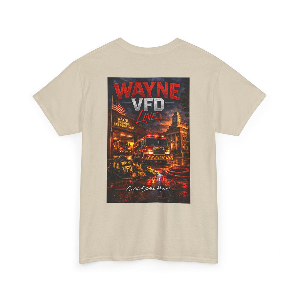 Wayne VFD Fire Department Tee: Vintage Firefighter Graphic T‑Shirt