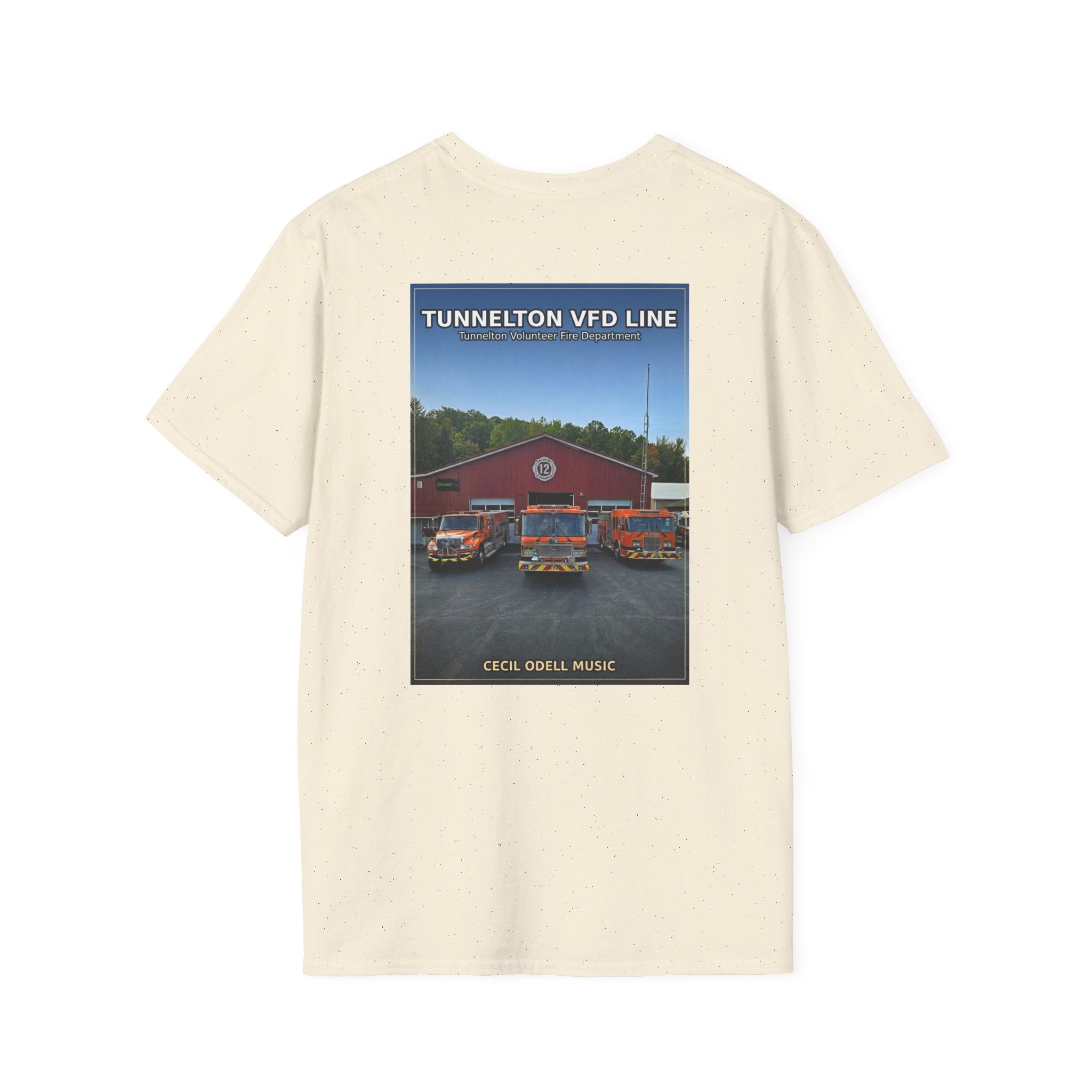 Fire Department T-Shirt: Tunnelton VFD Line Photo Tee
