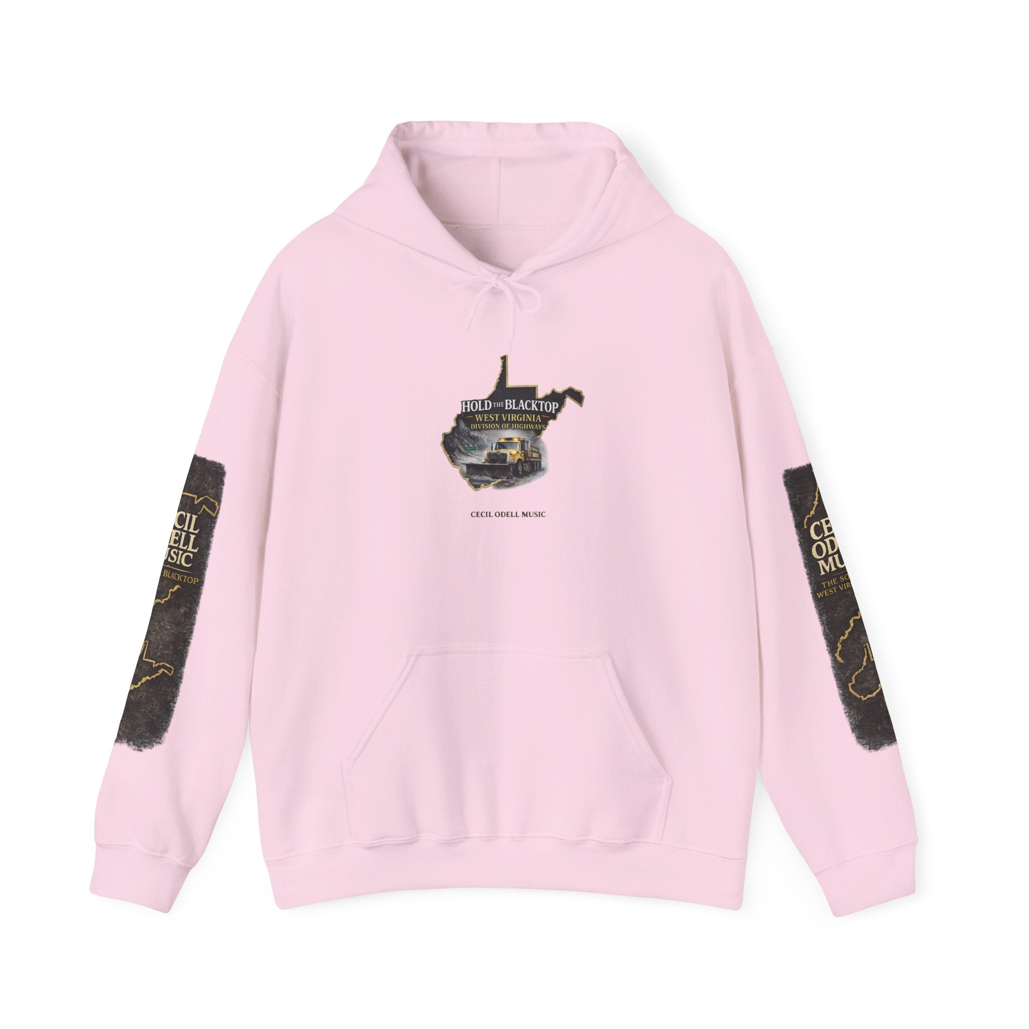 Hold the Blacktop Hoodie: Classic Road Trip Graphic Pullover