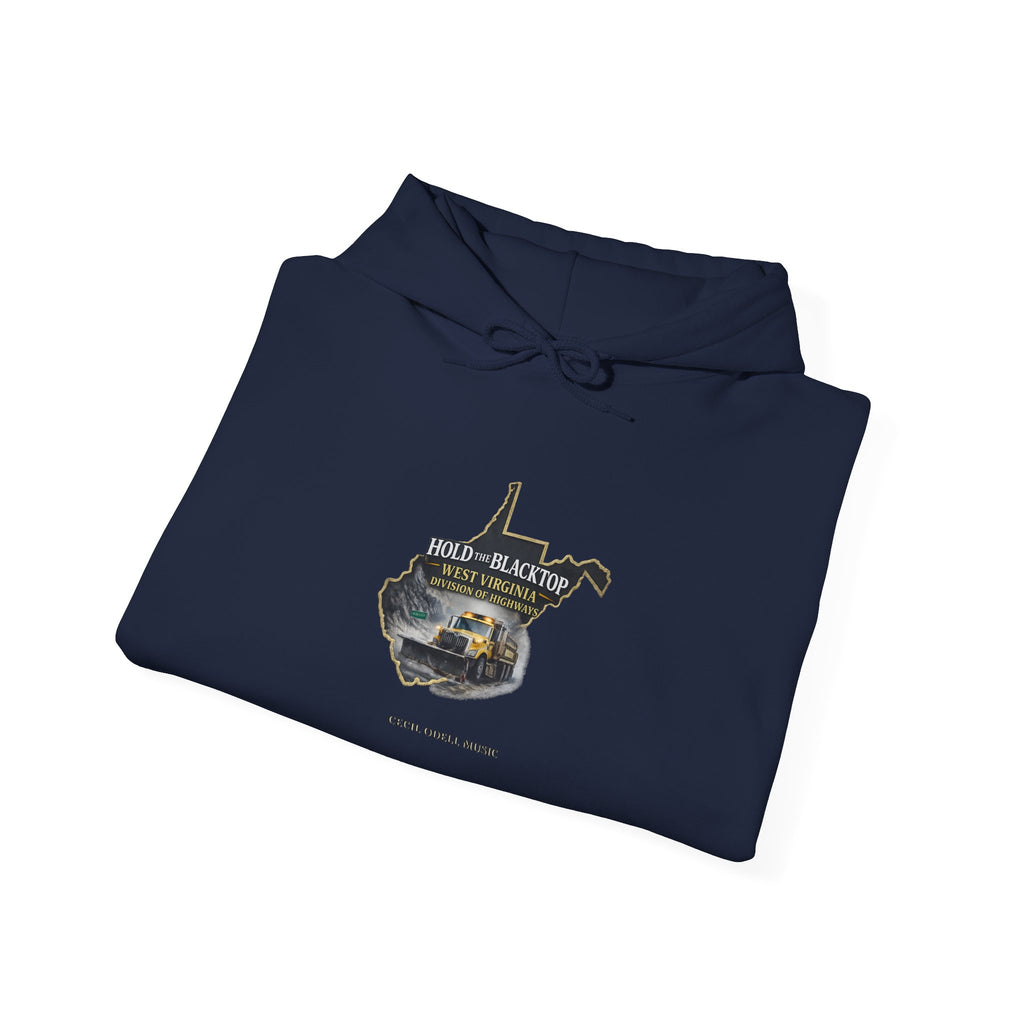 Hold the Blacktop Hoodie: Classic Road Trip Graphic Pullover