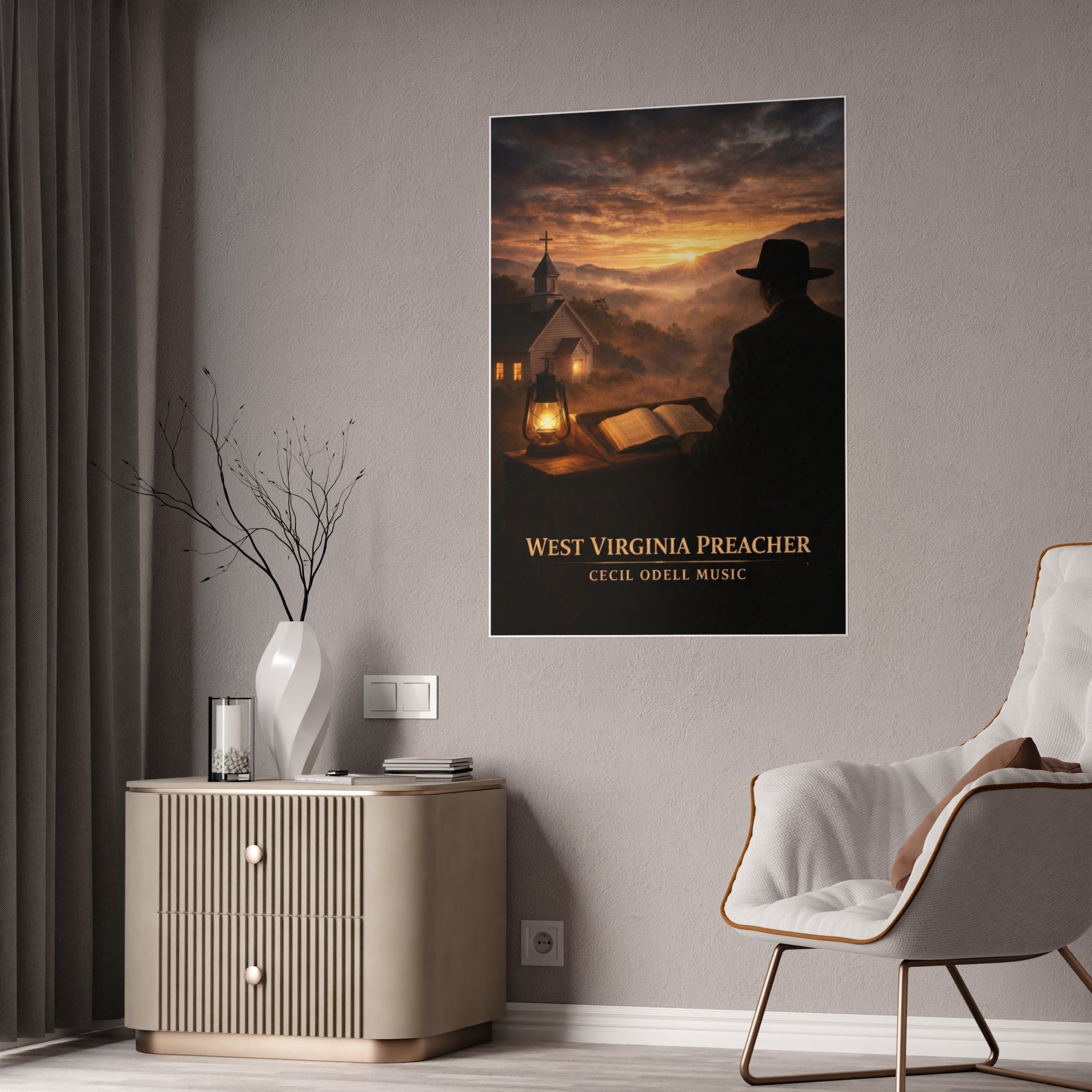 West Virginia Preacher Gloss Poster