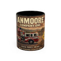 Anmoore Company One Firetruck Accent Coffee Mug: 'Hold That Line' West Virginia Country Music Tribute