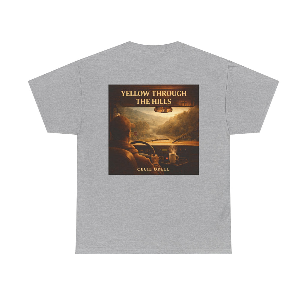 Album Art T‑Shirt: "Yellow Through The Hills" Vintage Roadtrip Tee