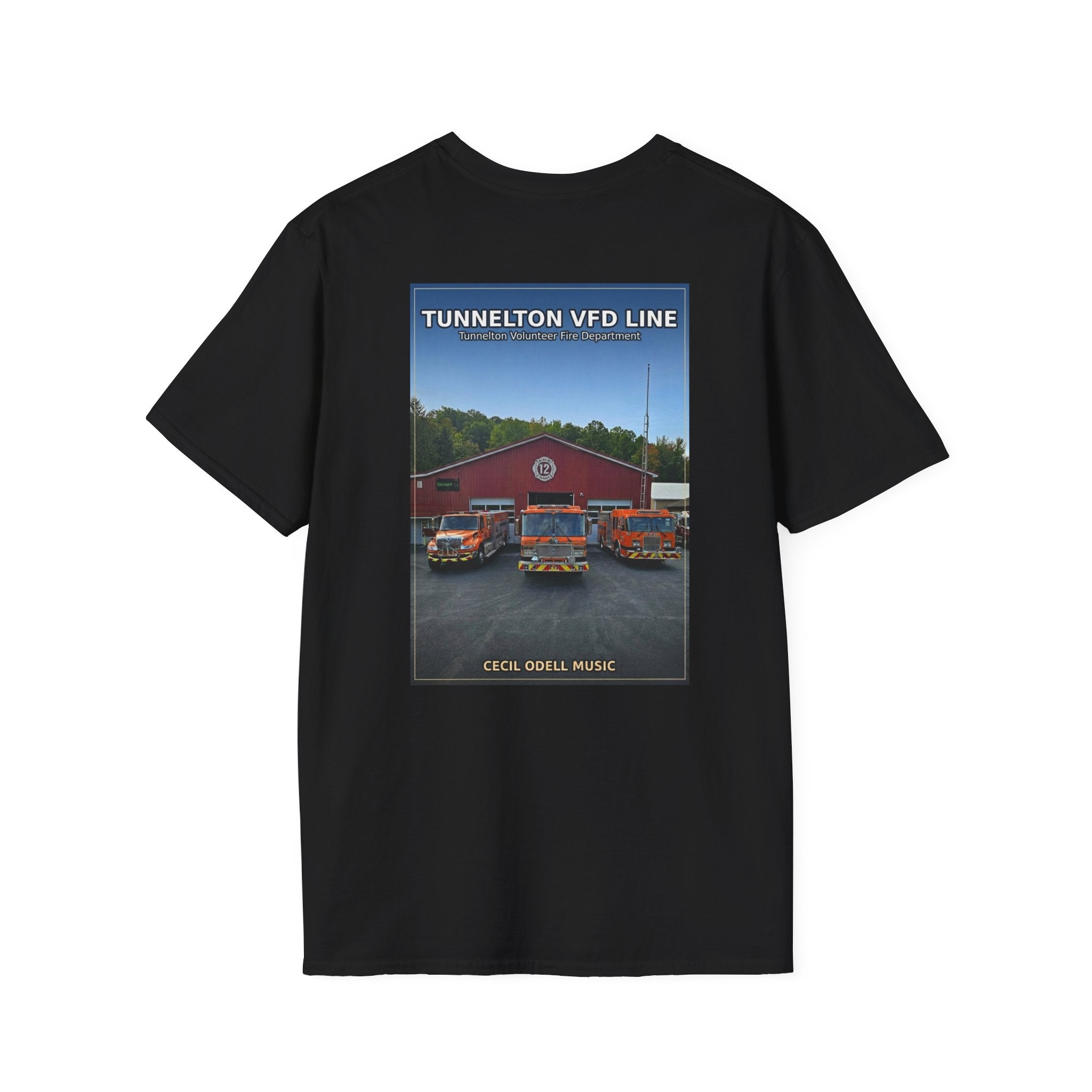 Fire Department T-Shirt: Tunnelton VFD Line Photo Tee