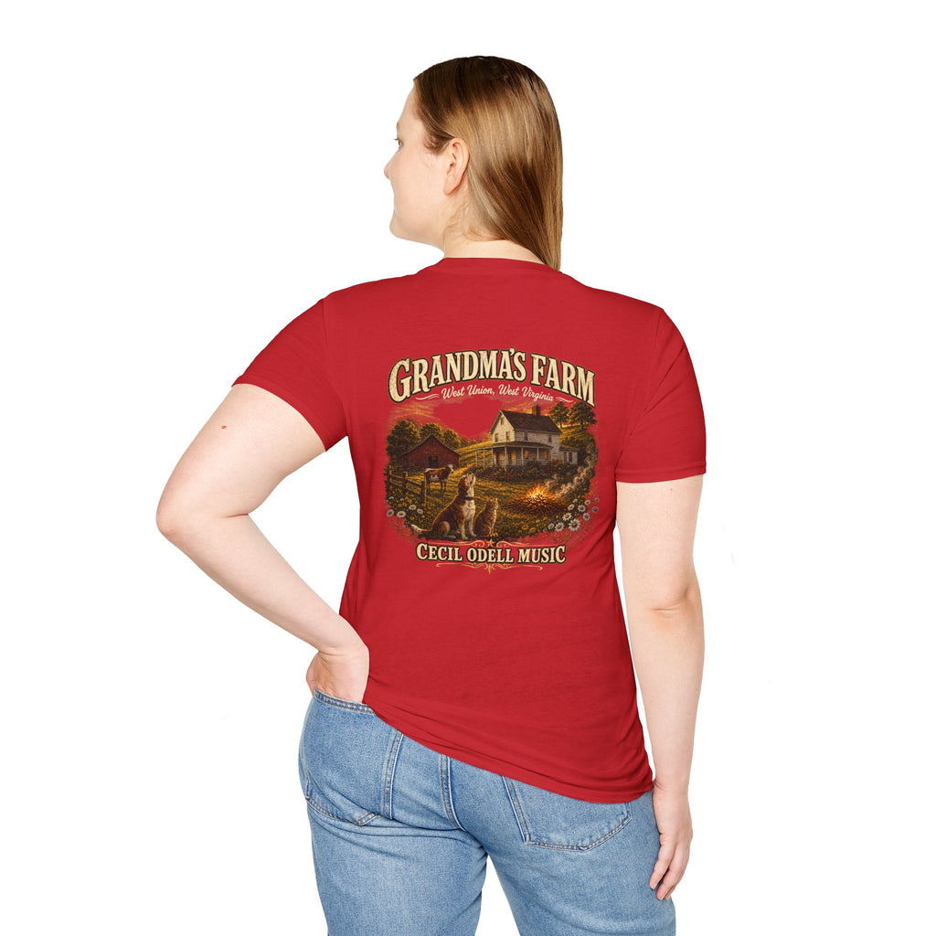Grandma's Farm T-Shirt: West Union West Virginia Rustic Country Tee
