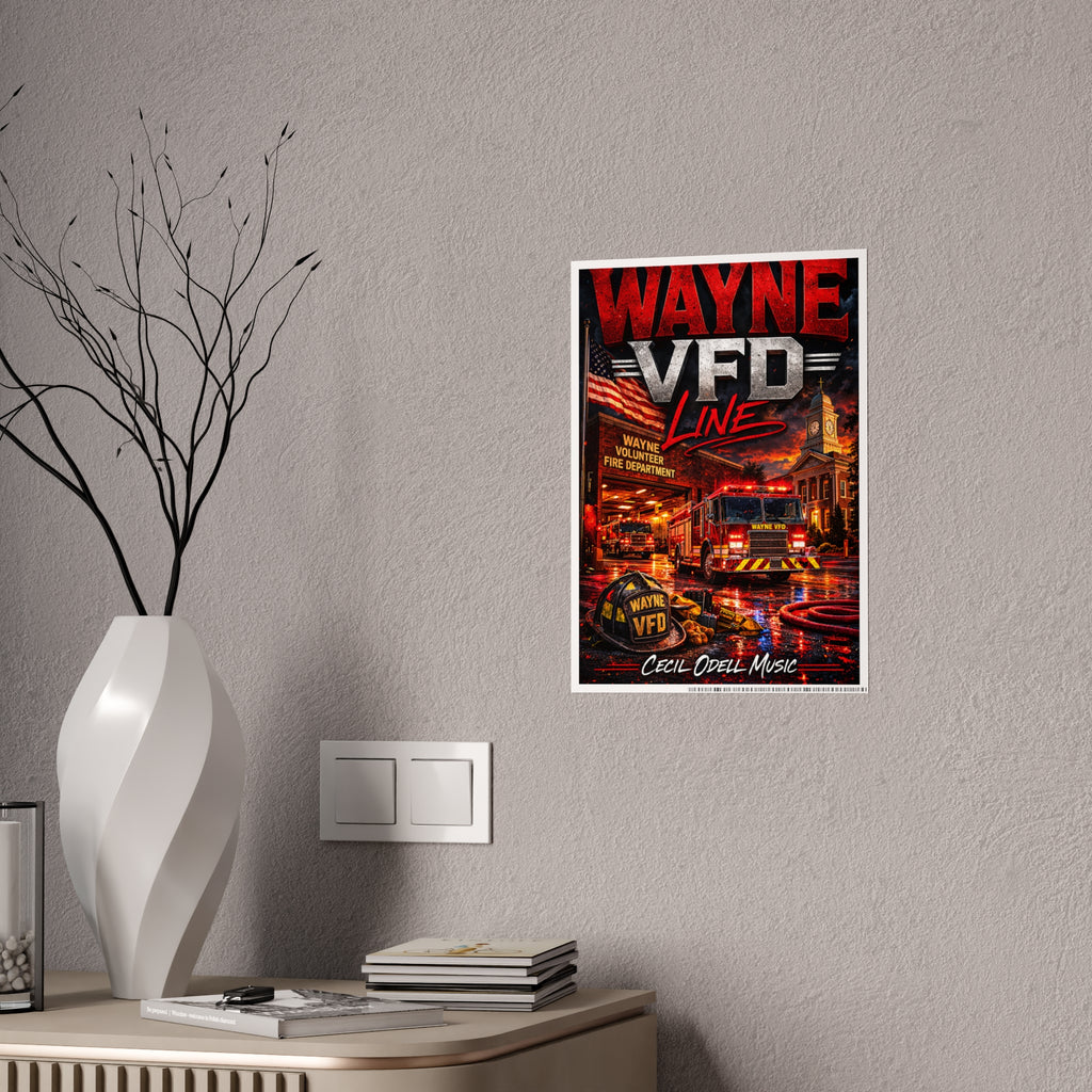 Poster - Wayne VFD Line Fire Department Tribute Gloss Poster