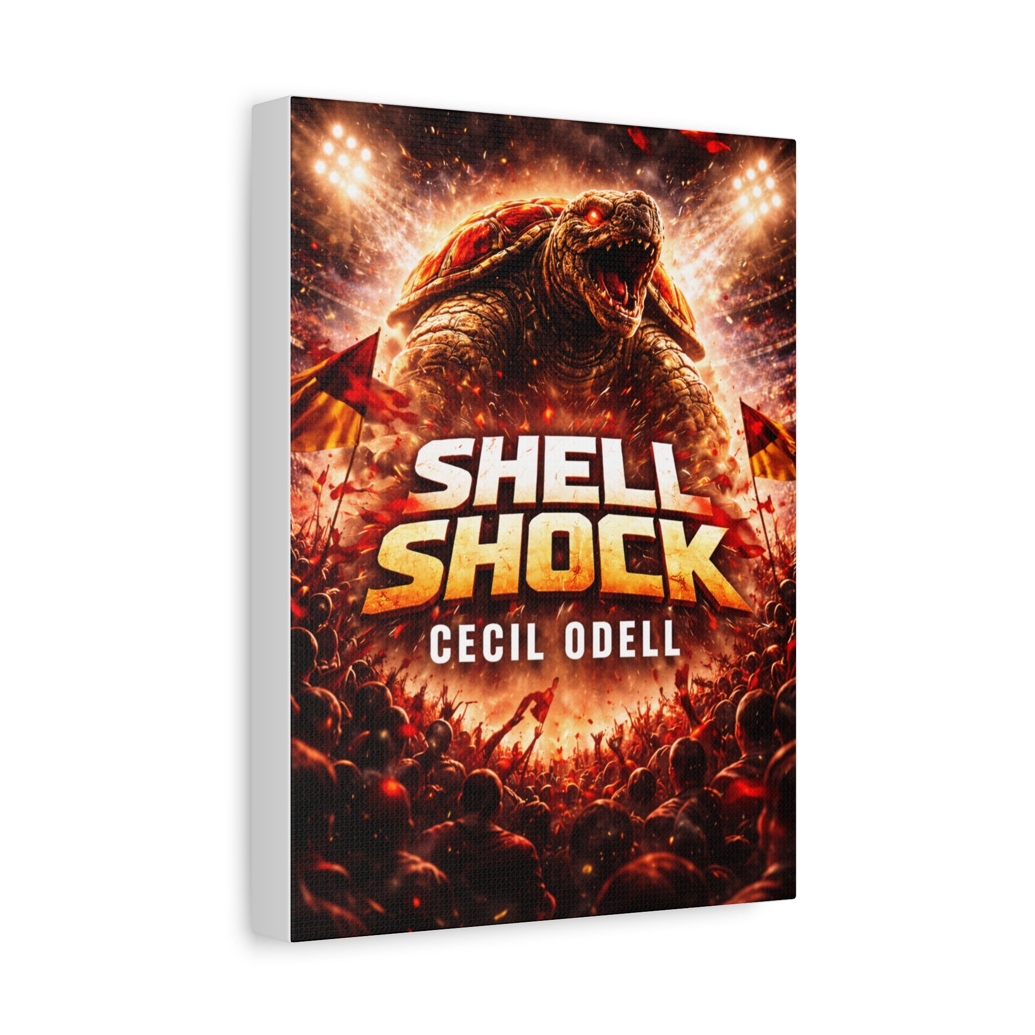 Shell Shock Canvas Print: Dramatic Monster Art Wrap (Cecil Odell)