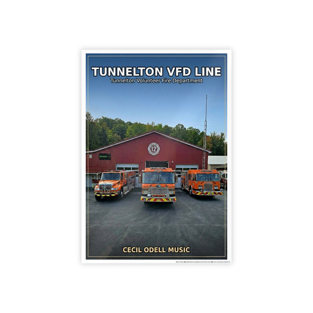 Gloss Poster: Tunnelton VFD Line Firetruck Print