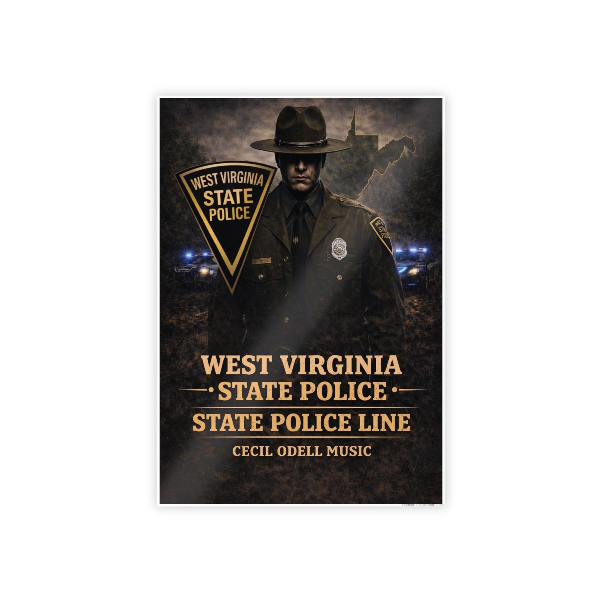West Virginia State Police Vintage Poster (Gloss)