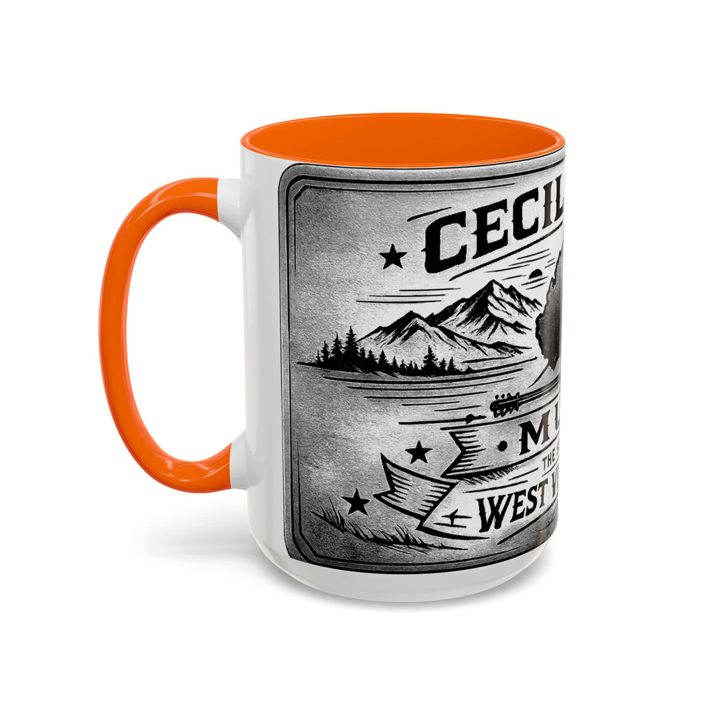 West Virginia Music Coffee Mug: 'The Sound of the West Virginia Line' Accent Mug