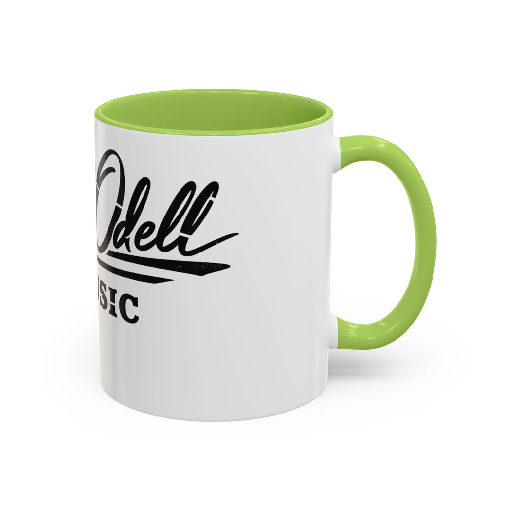 Cecil Odell Music Accent Coffee Mug: Black-Trim Musician Gift (11/15 oz)