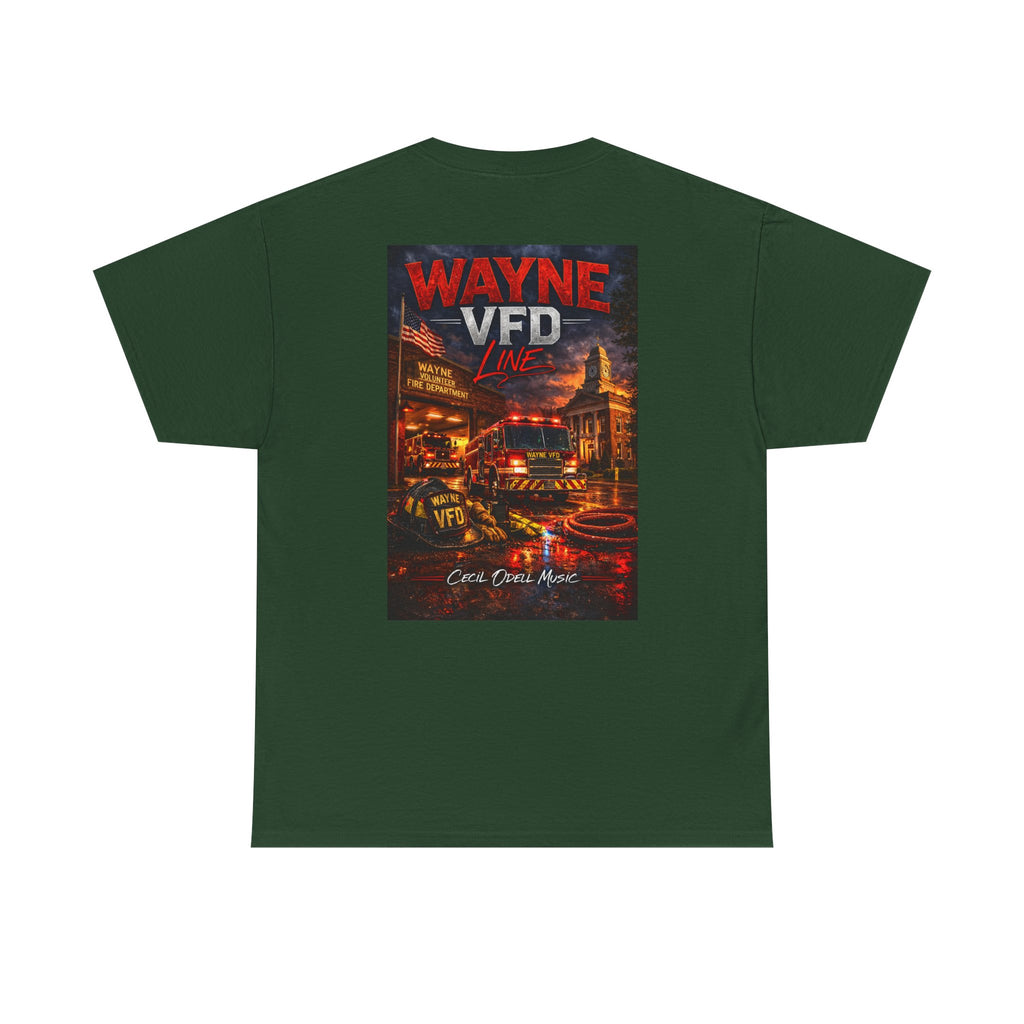 Wayne VFD Fire Department Tee: Vintage Firefighter Graphic T‑Shirt