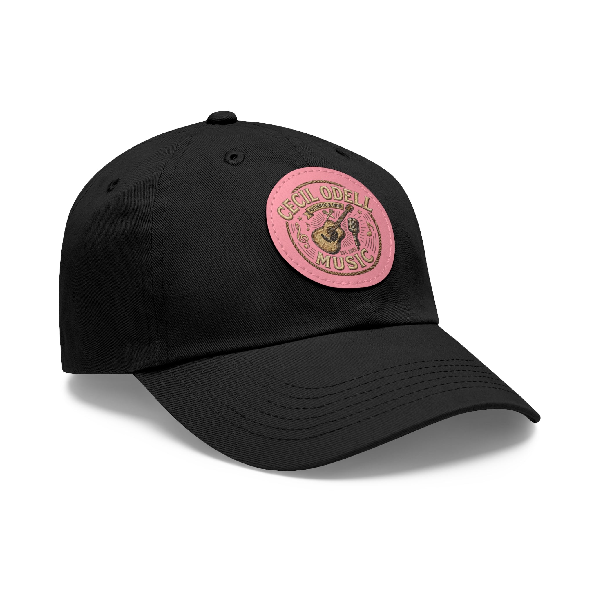 Cecil Odell Music Leather Patch Dad Hat