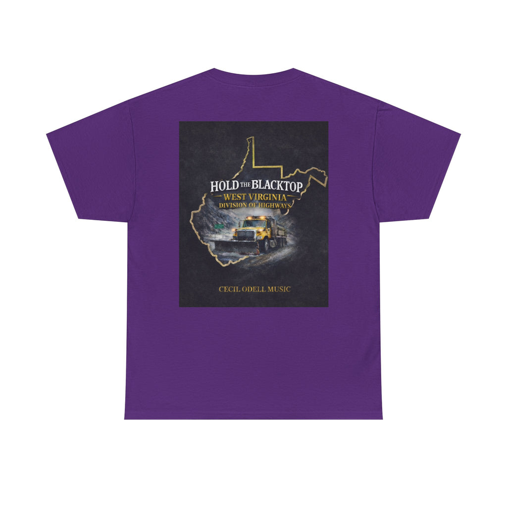 West Virginia 'Hold the Blacktop' Graphic Tee: Vintage Truck State Outline Music Shirt