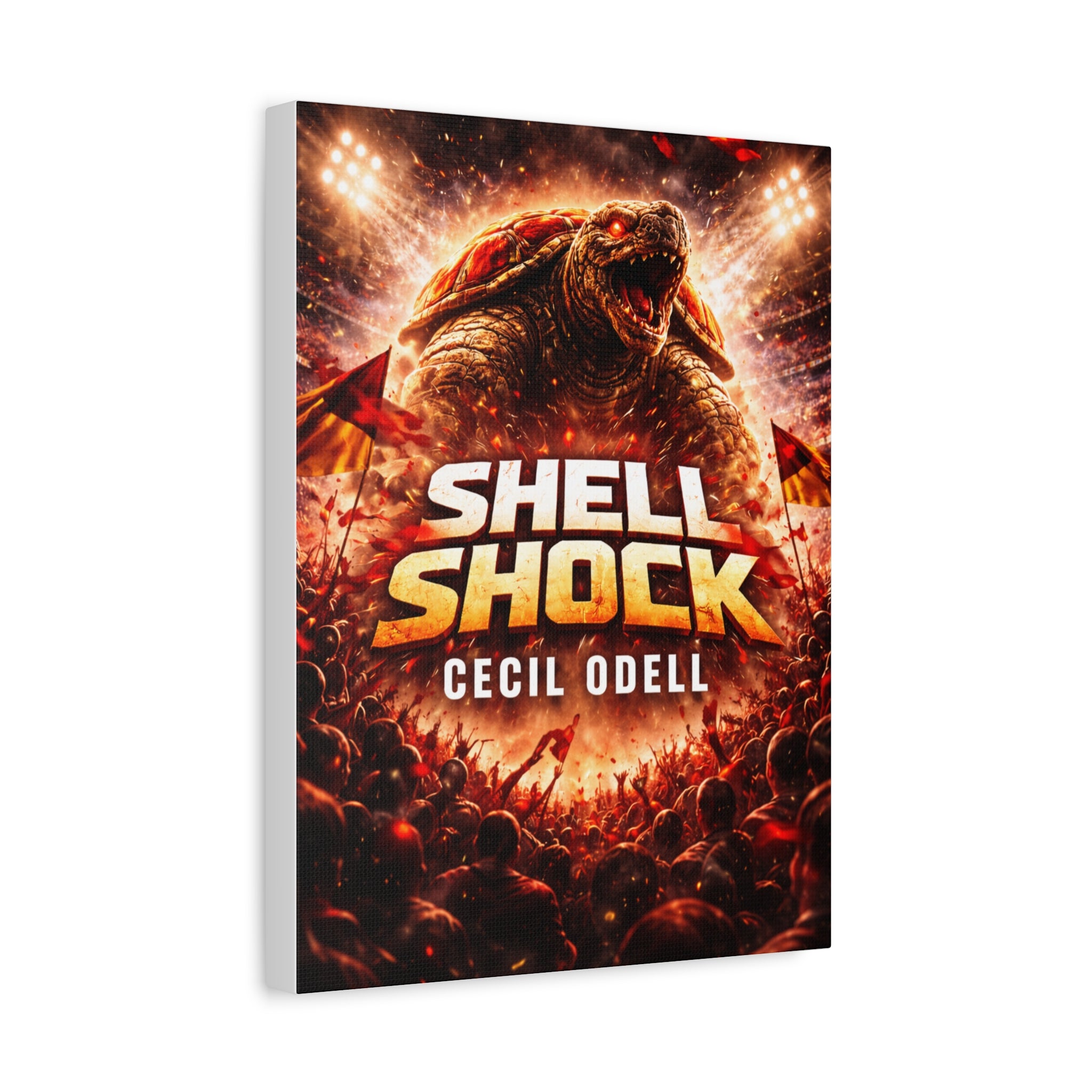 Shell Shock Canvas Print: Dramatic Monster Art Wrap (Cecil Odell)