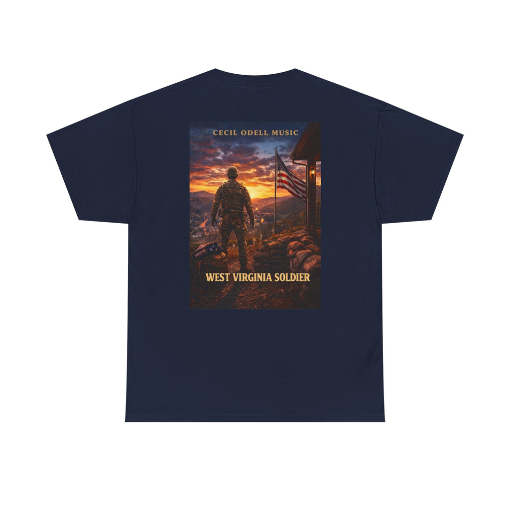 West Virginia Soldier T-Shirt: Patriotic Military Tee (Cecil Odell Music)