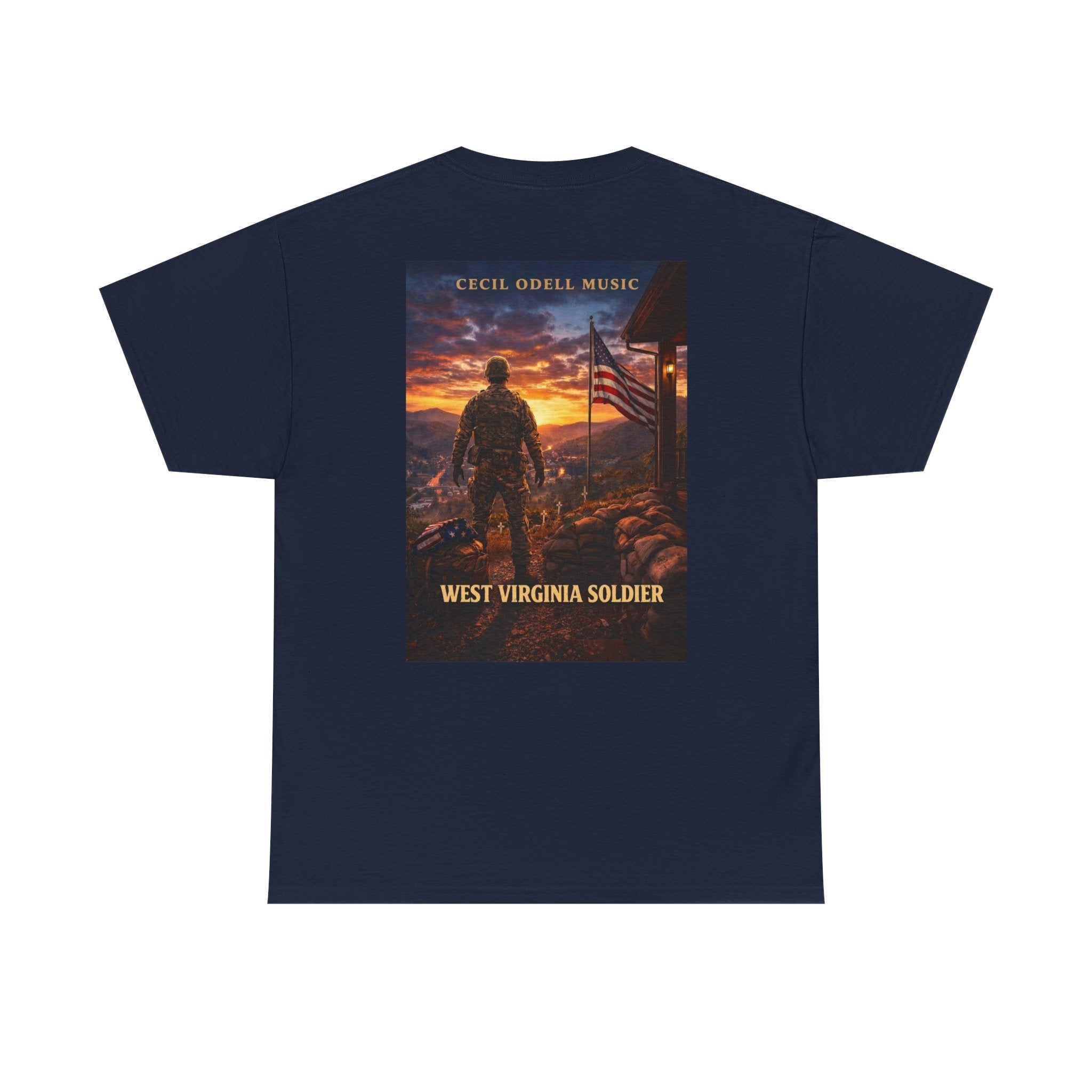 West Virginia Soldier T-Shirt: Patriotic Military Tee (Cecil Odell Music)