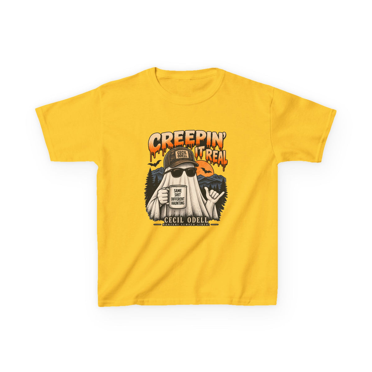 Creepin' It Real Kids Halloween Tee | Cecil Odell