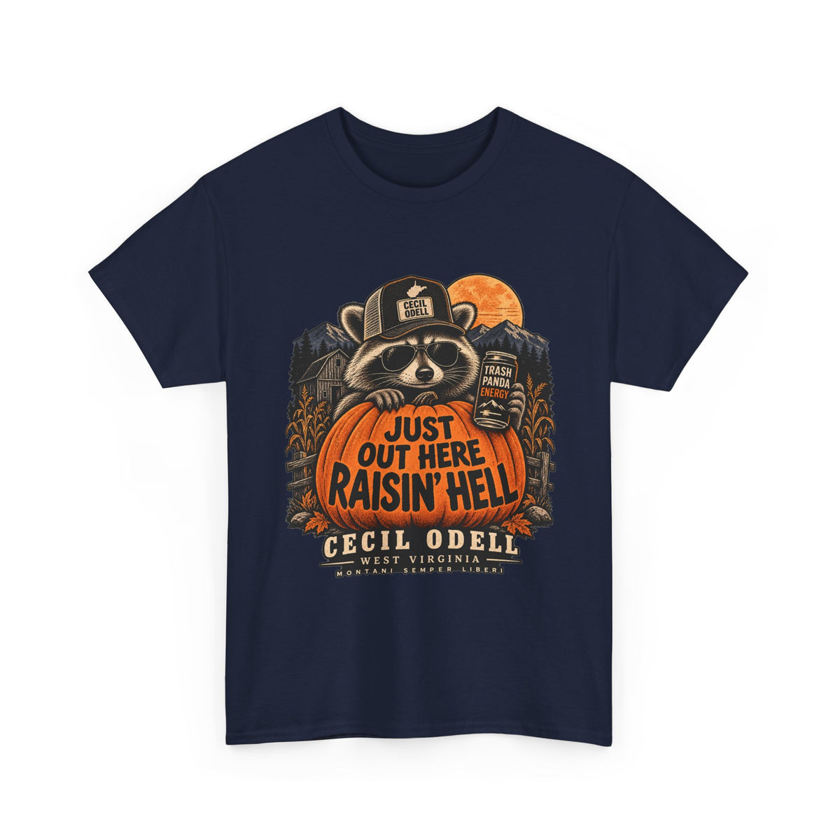 Just Out Here Raisin' Hell Halloween Tee | Cecil Odell