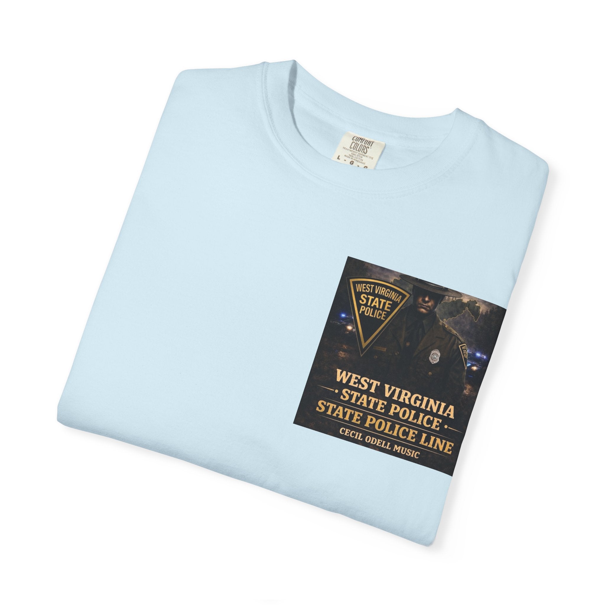 West Virginia State Police Graphic T-Shirt: 'State Police Line' Back Print
