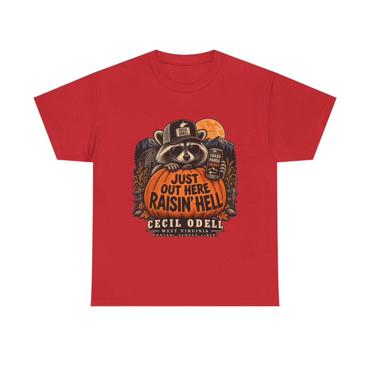 Just Out Here Raisin' Hell Halloween Tee | Cecil Odell