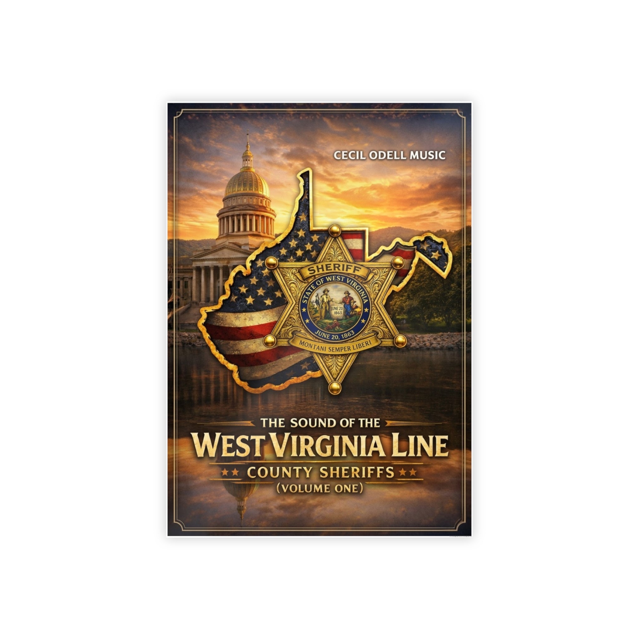 West Virginia Line County Sheriffs Poster