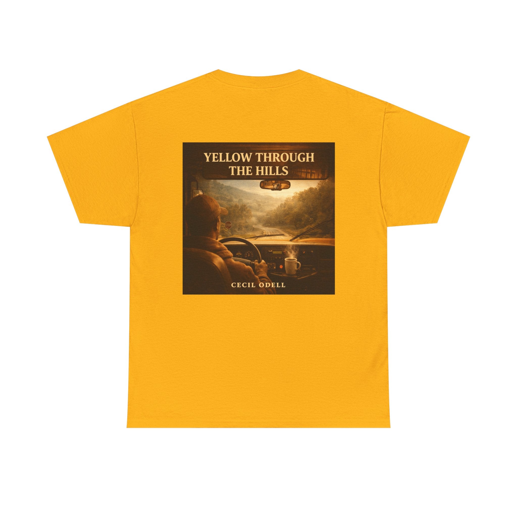 Album Art T‑Shirt: "Yellow Through The Hills" Vintage Roadtrip Tee