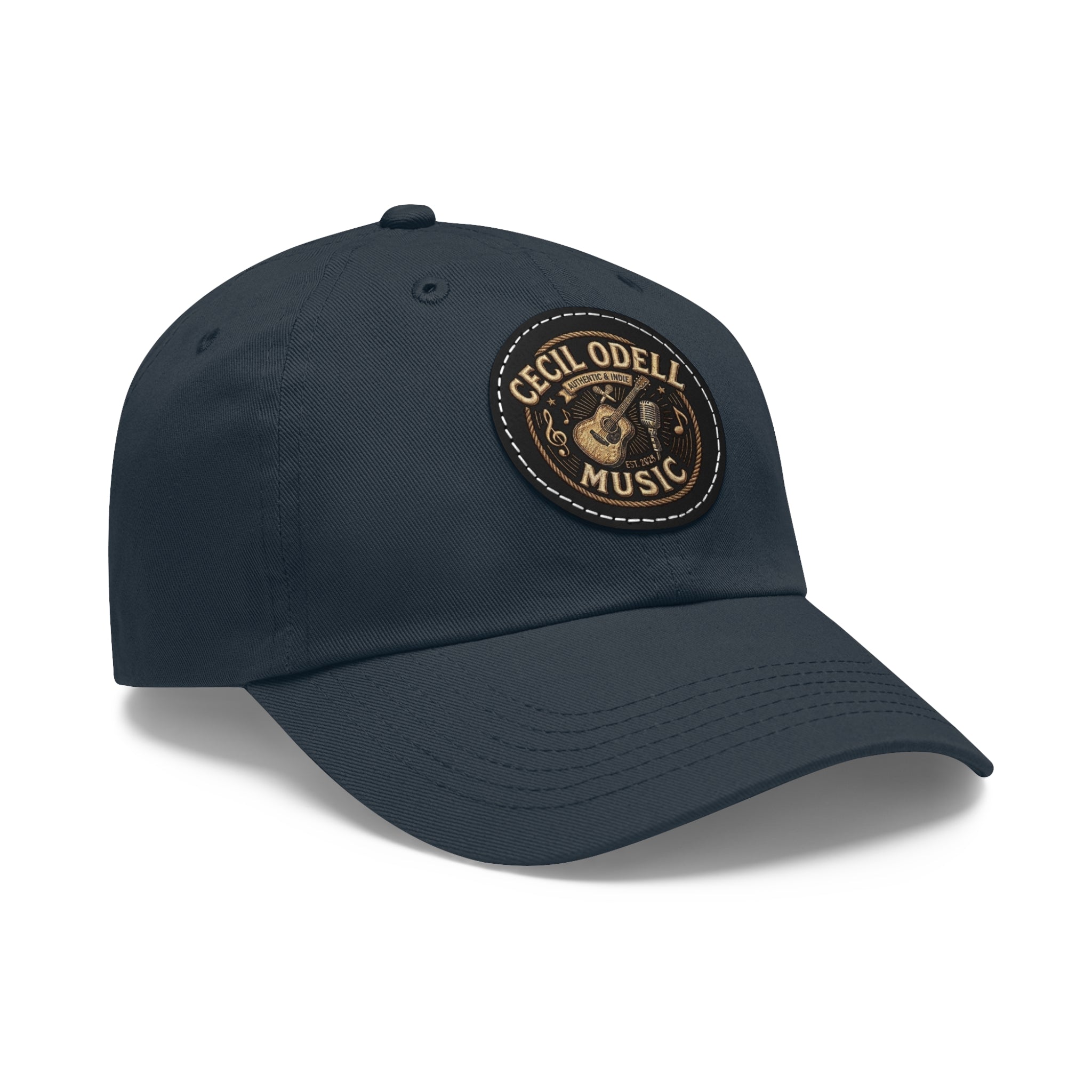 Cecil Odell Music Leather Patch Dad Hat